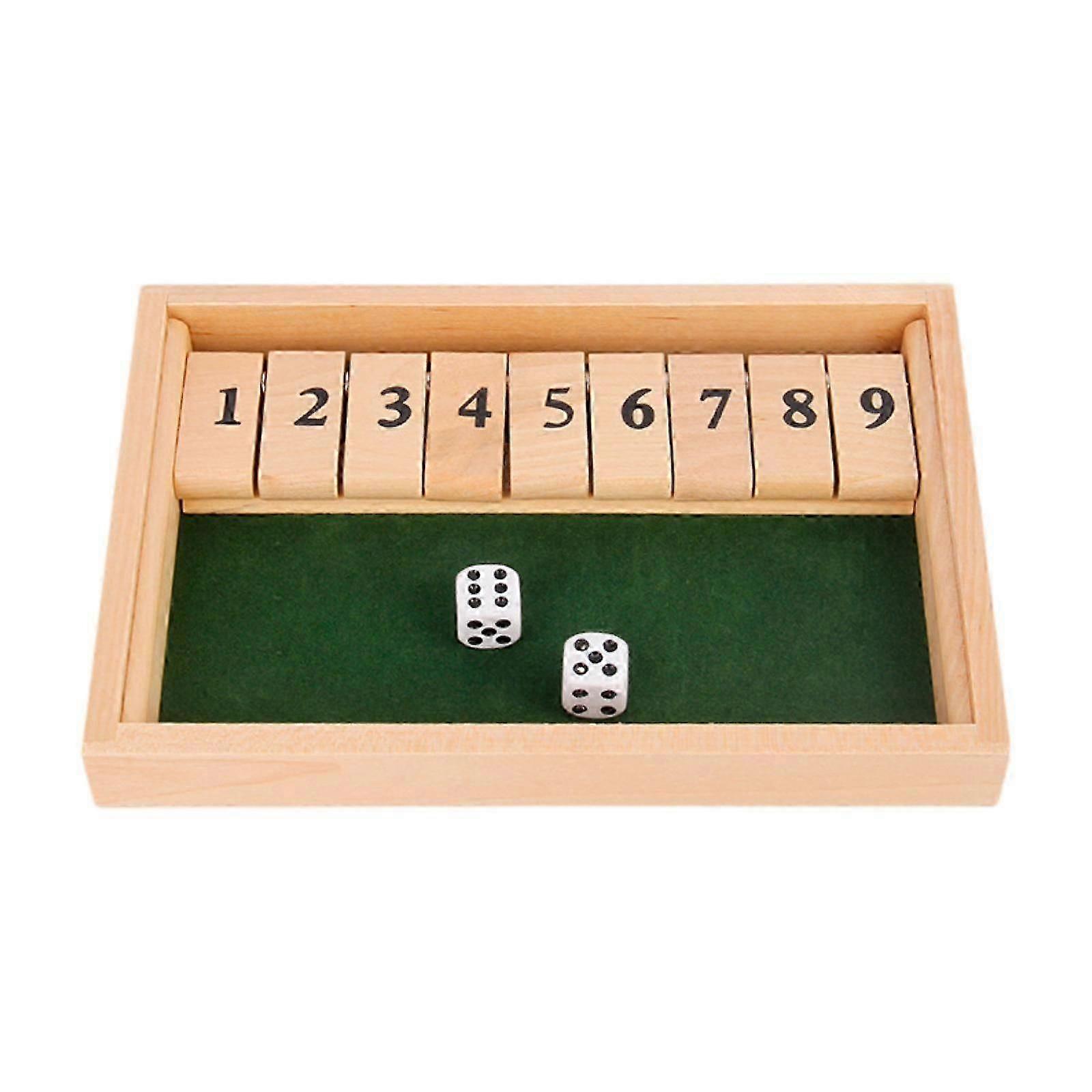 Number Flip Cards Game Learning Toy Portable Collections Wooden Drinking Game