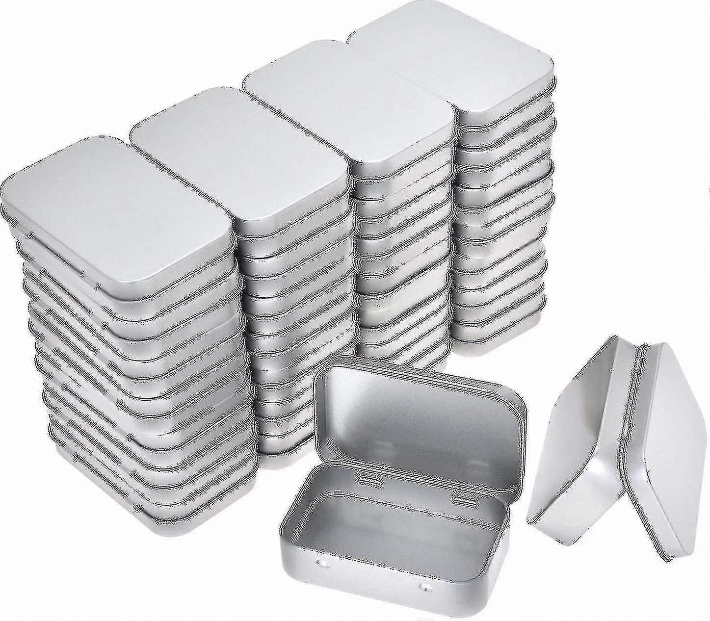 Silver Small Storage Box - Portable Rectangular Container for Home Organization and Kit Storage Solution