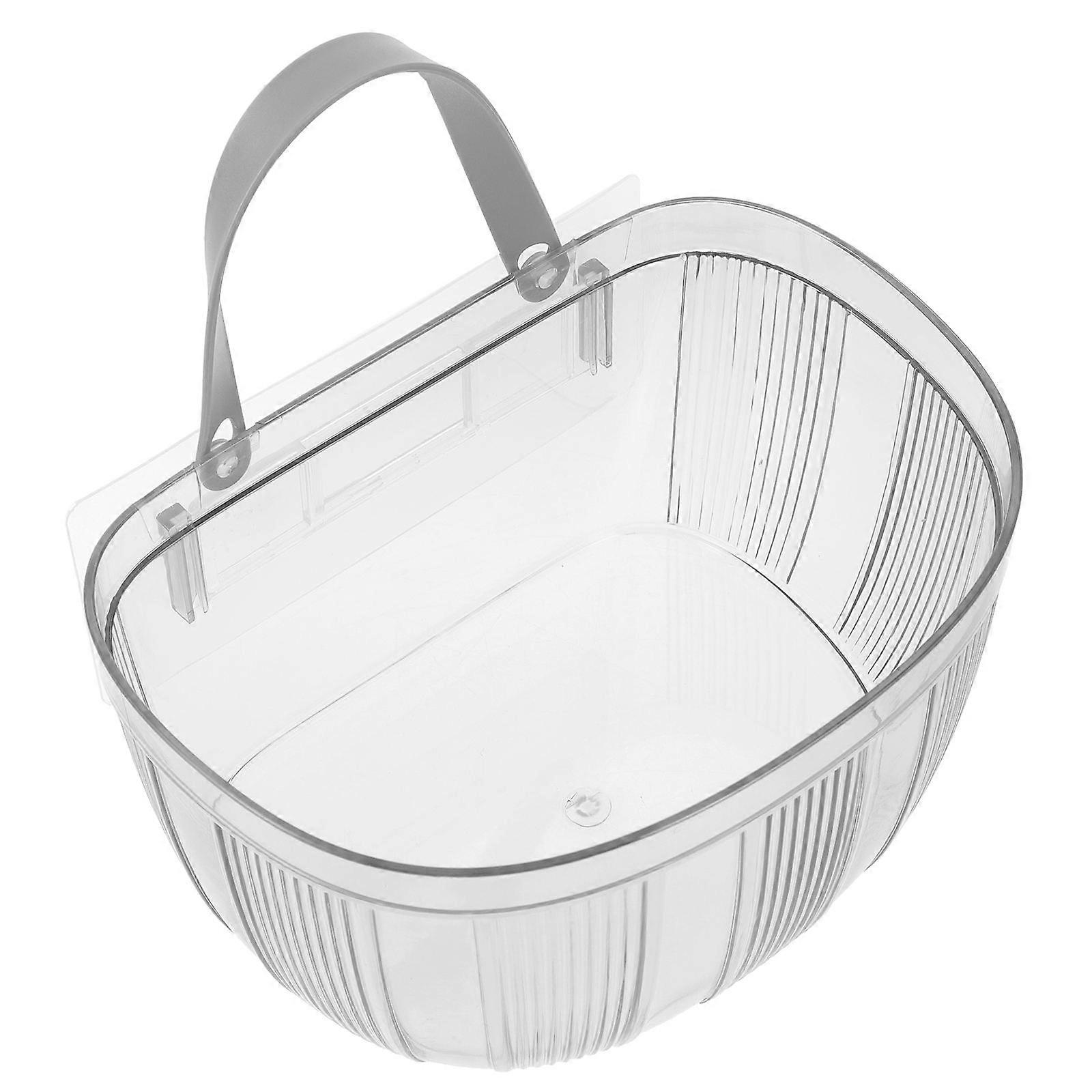 Plastic Hanging Basket for Storage Transparent Great Space Saving Solution 12.5x8x14 inches