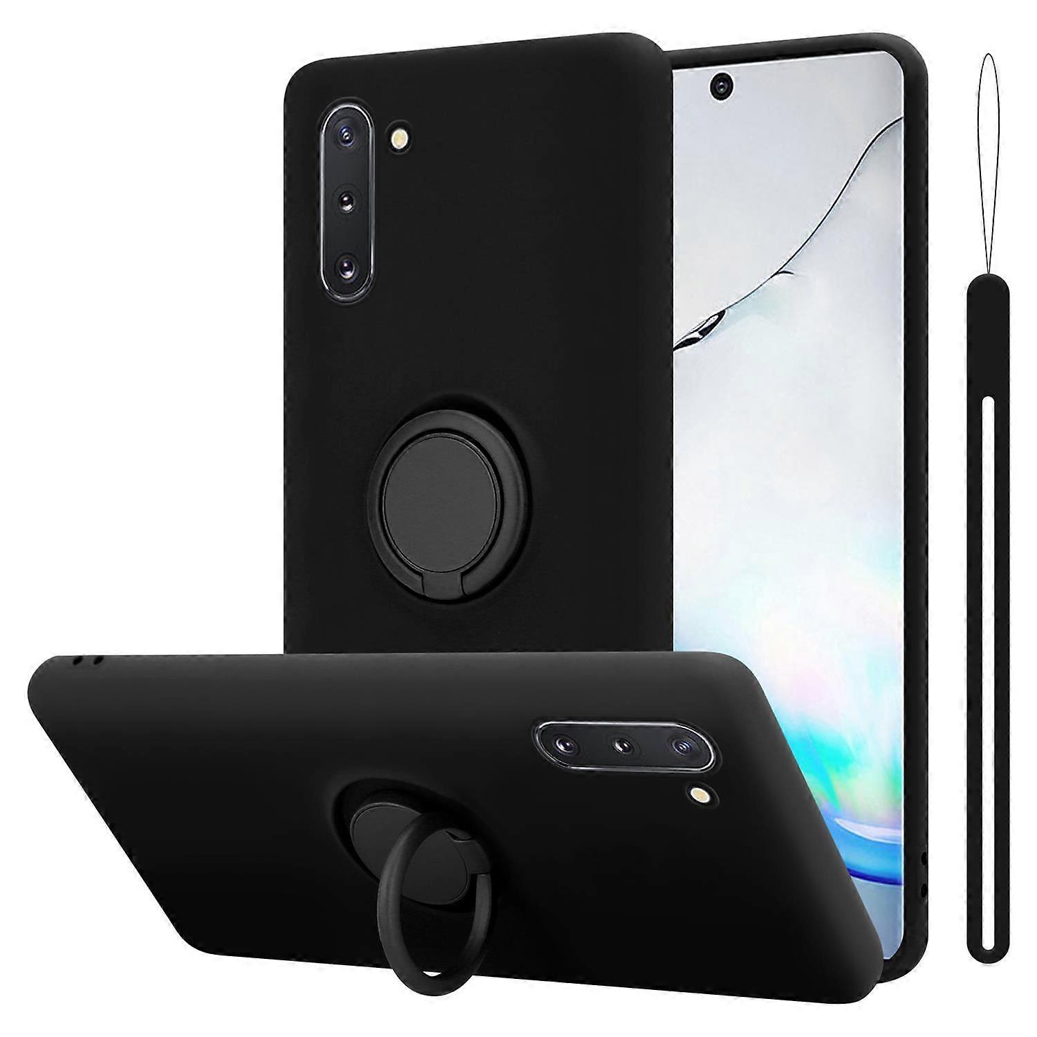 Capa Protetora de TPU para Samsung Galaxy NOTE 10 - Design Líquido com Anel