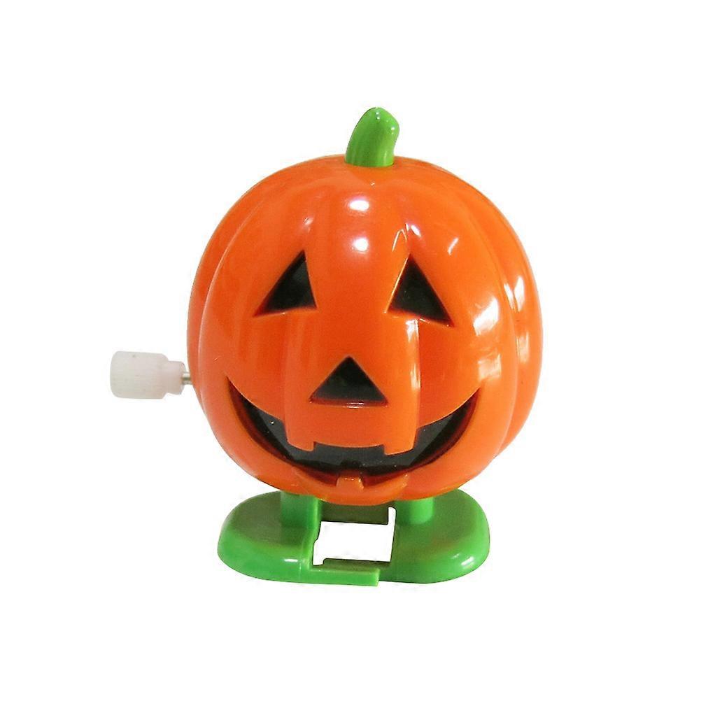 Clockwork Toys for Kids Playing Orange Plastic 12pcs Smile Face Pumpkins Educational Gifts