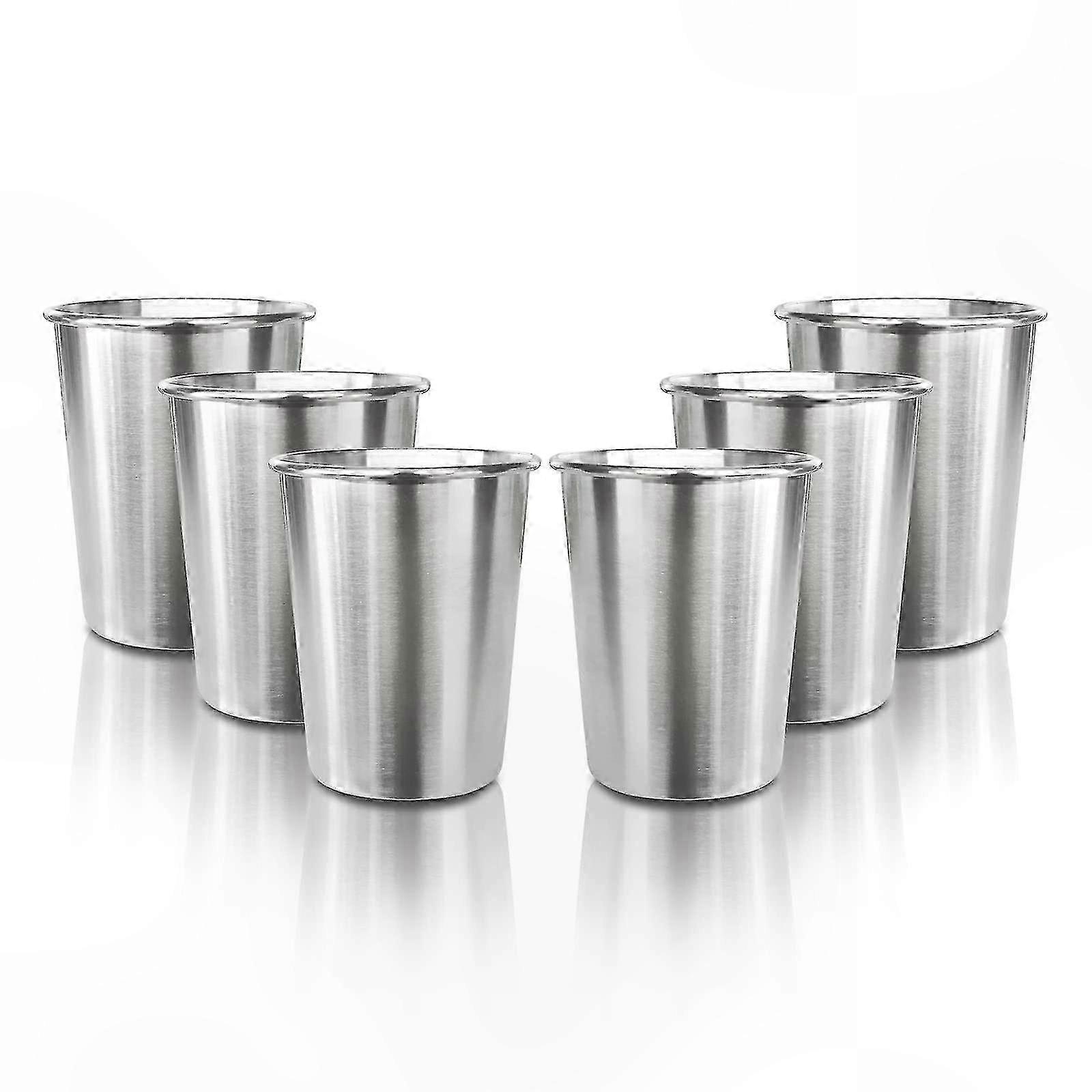 8oz μεταλλικά κύπελλα για παιδιά, ανθεκτικό στοιβαζόμενο ποτό 6 συσκευασιών, αδιάβροχα παιδικά ποτήρια πίντας