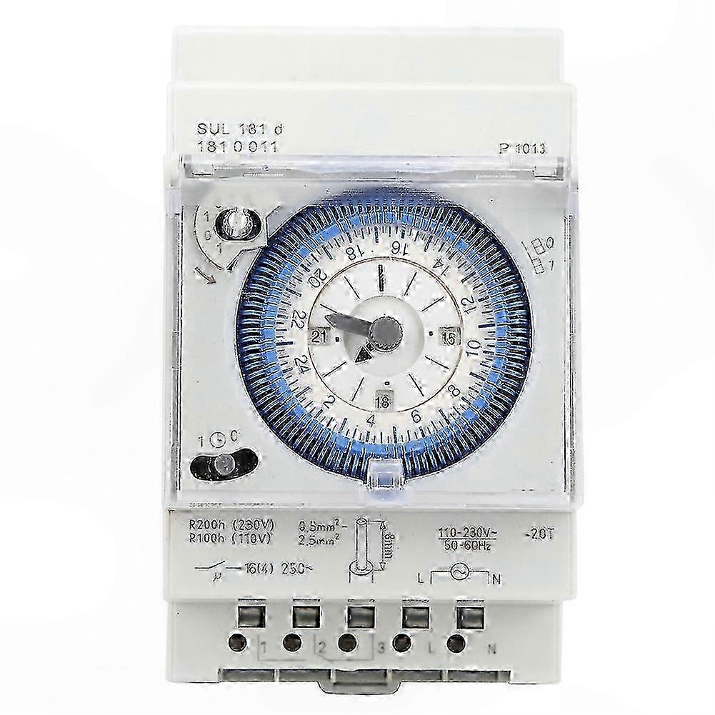 Mechanical Timer Switch with 15-60 Minute & 24 Hour Settings, 250VAC 16A Relay Control for Time Management Solutions