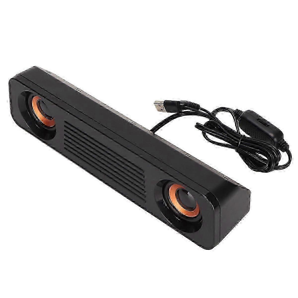 مكبر صوت سلكي يعمل بالطاقة USB مع قابس 3.5 ملم لصوت ستيريو HiFi على التلفزيون والكمبيوتر الشخصي وأجهزة الكمبيوتر المحمولة