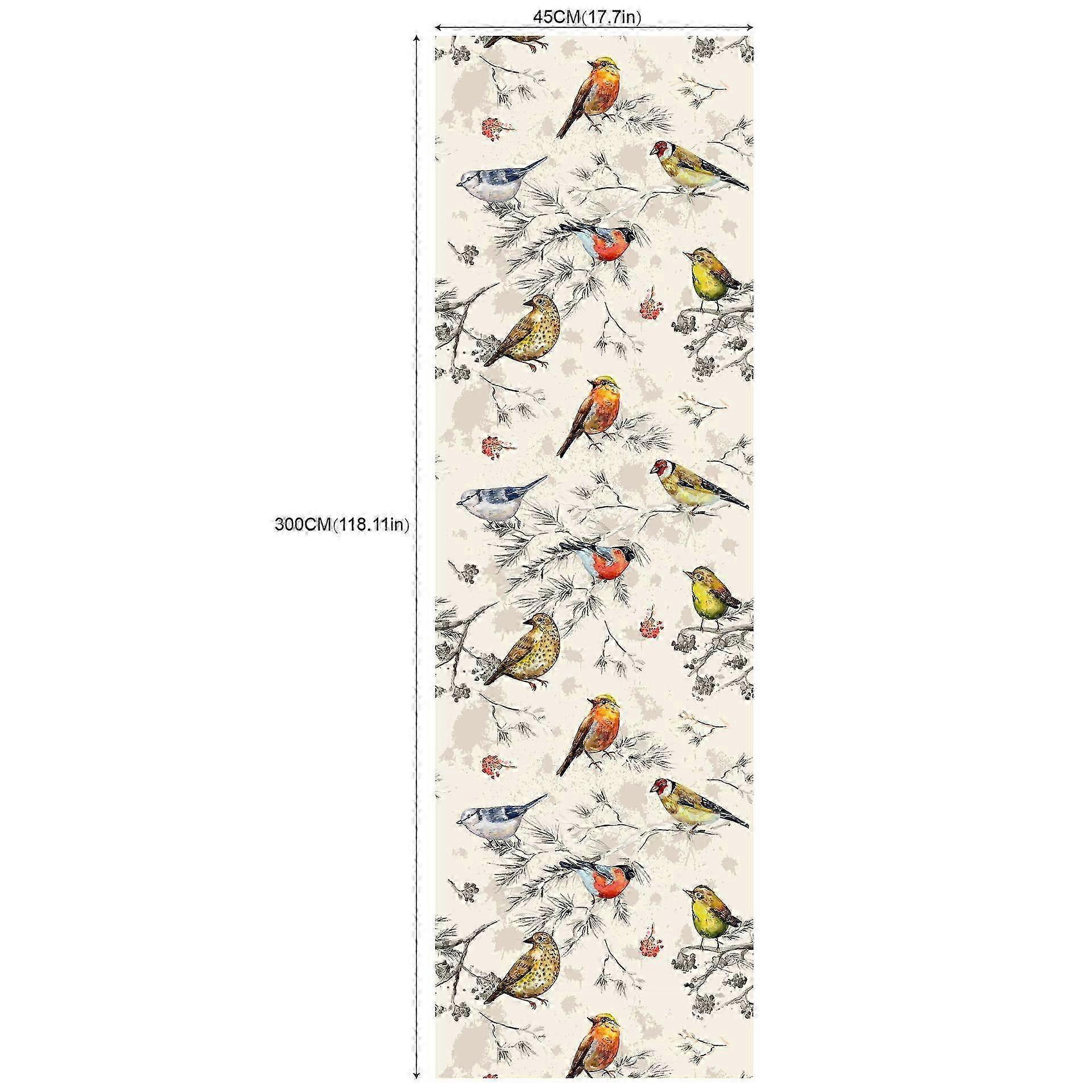 Botanical themed self-adhesive wallpaper for home interiors