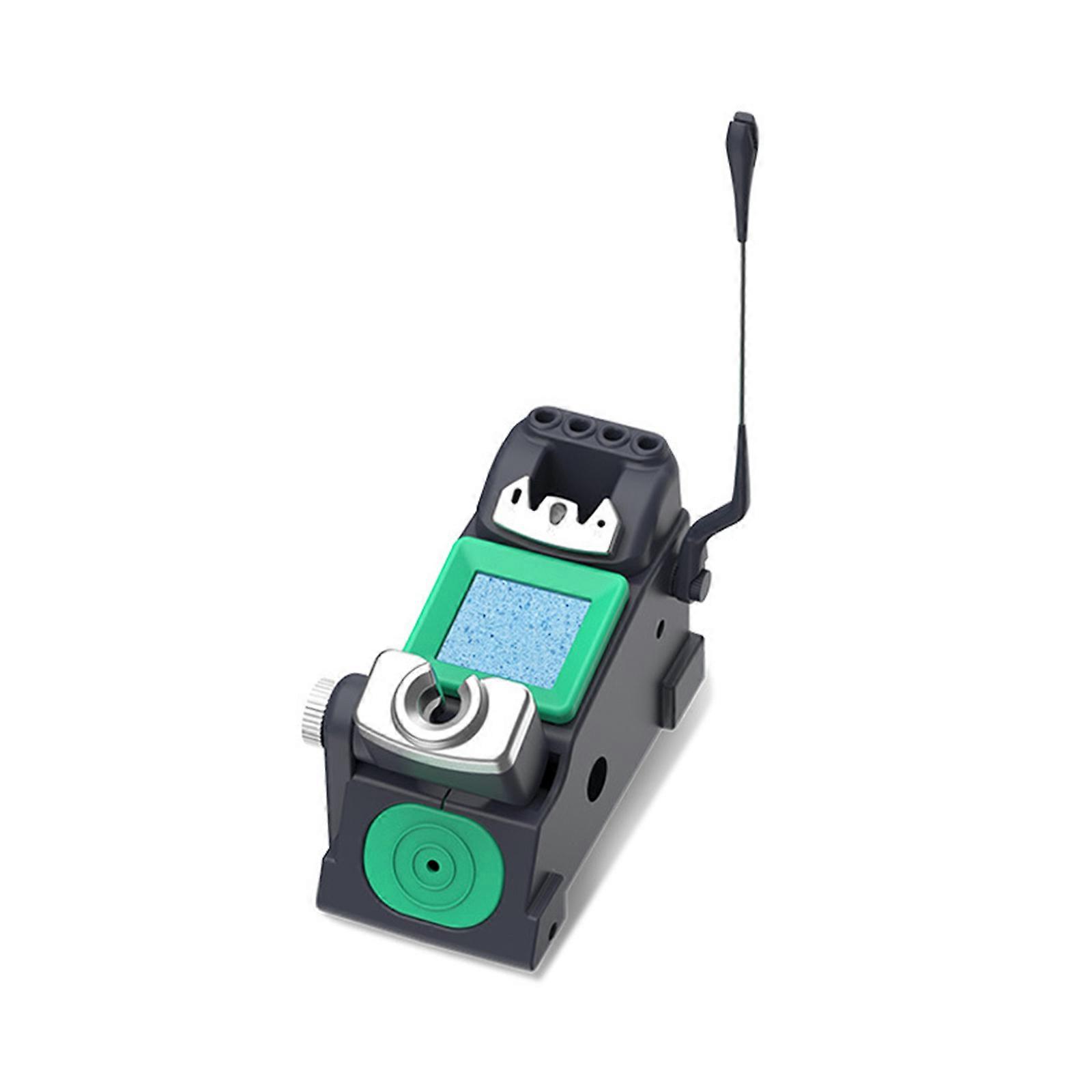 Welding Iron Holder With Sleep Mode Function For C210 C245 Handles Adjustable 45° Angle Includes Copper Ball Cleaner And Sponge Multicolor