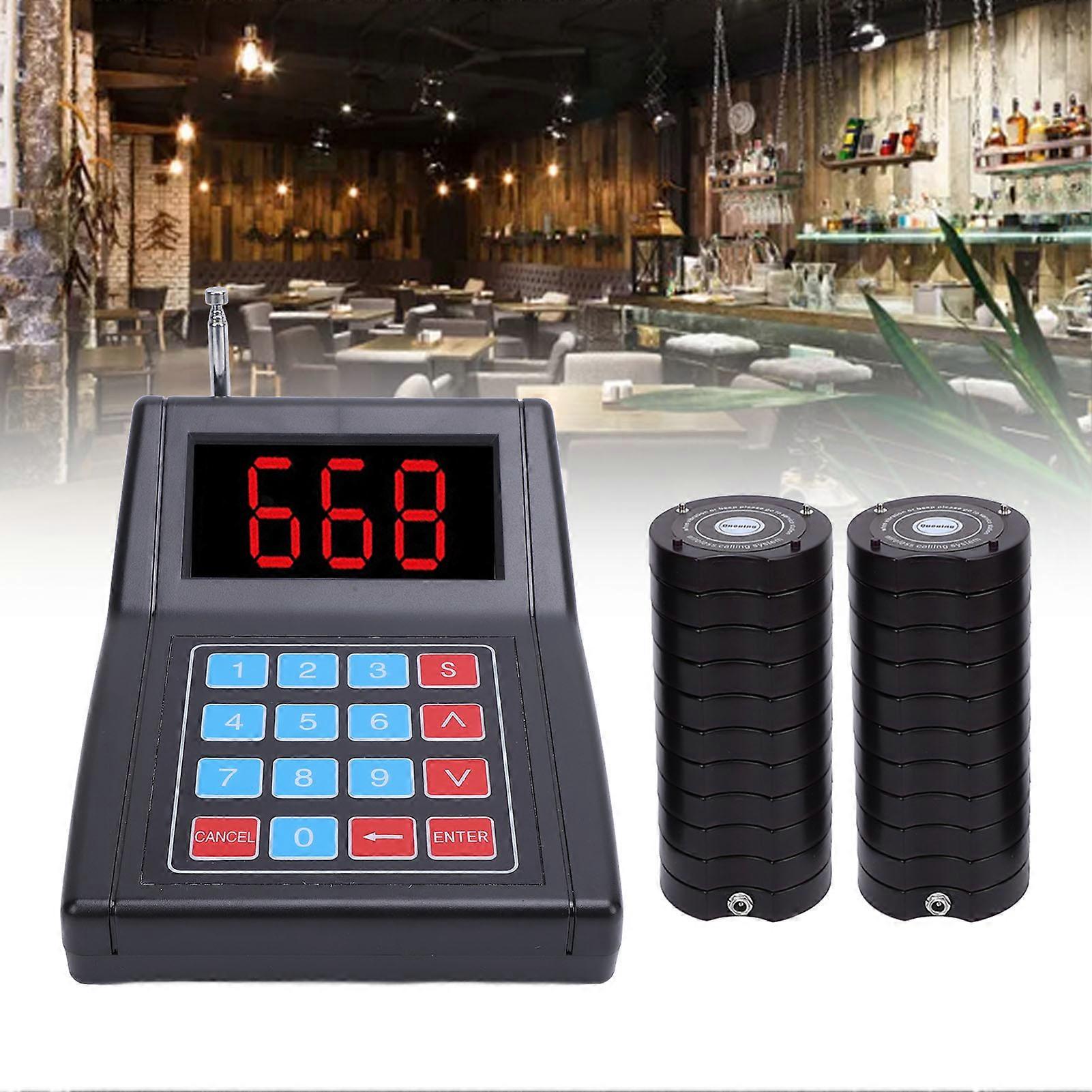 Restaurant Pagers SU-668 Wireless Guest Buzzers 20 Pack UK Plug