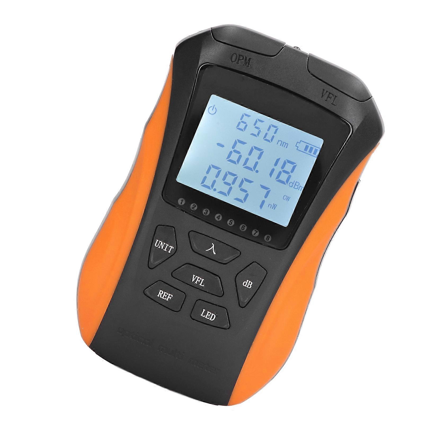 Glasfaser-Leistungsmesser -70 bis +10 dBm, 15 km Reichweite, Rotlicht, RJ45-Tester