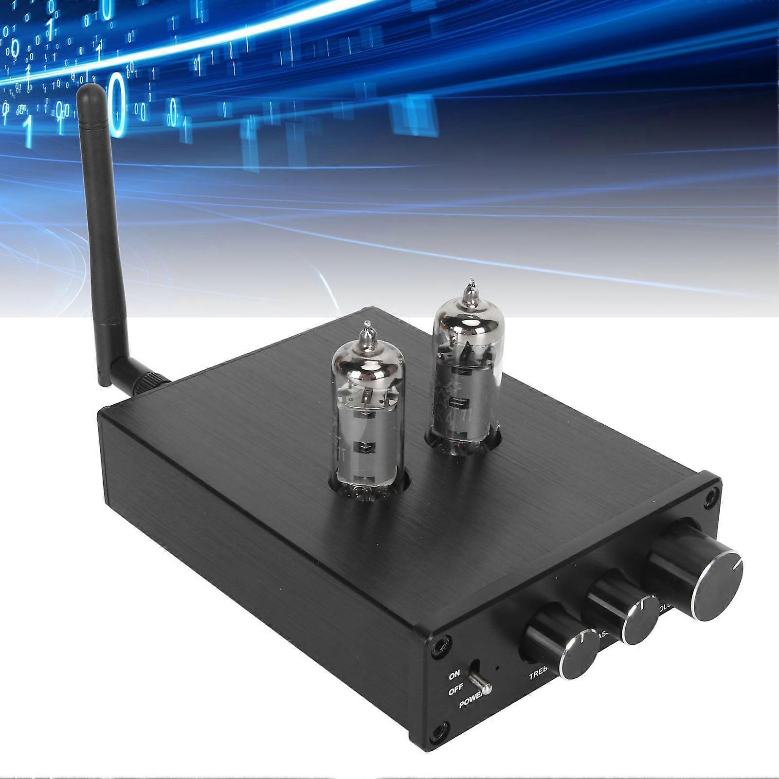 Electronic Tube Bluetooth Receiver 6K4 Dual Input Stereo EU Plug