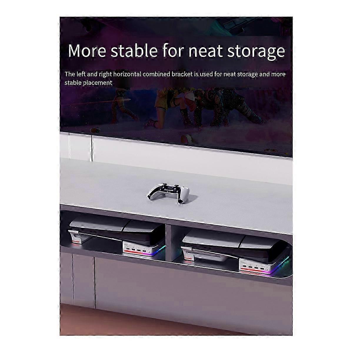 For SLIM Console Horizontal Storage Stand Portable,White