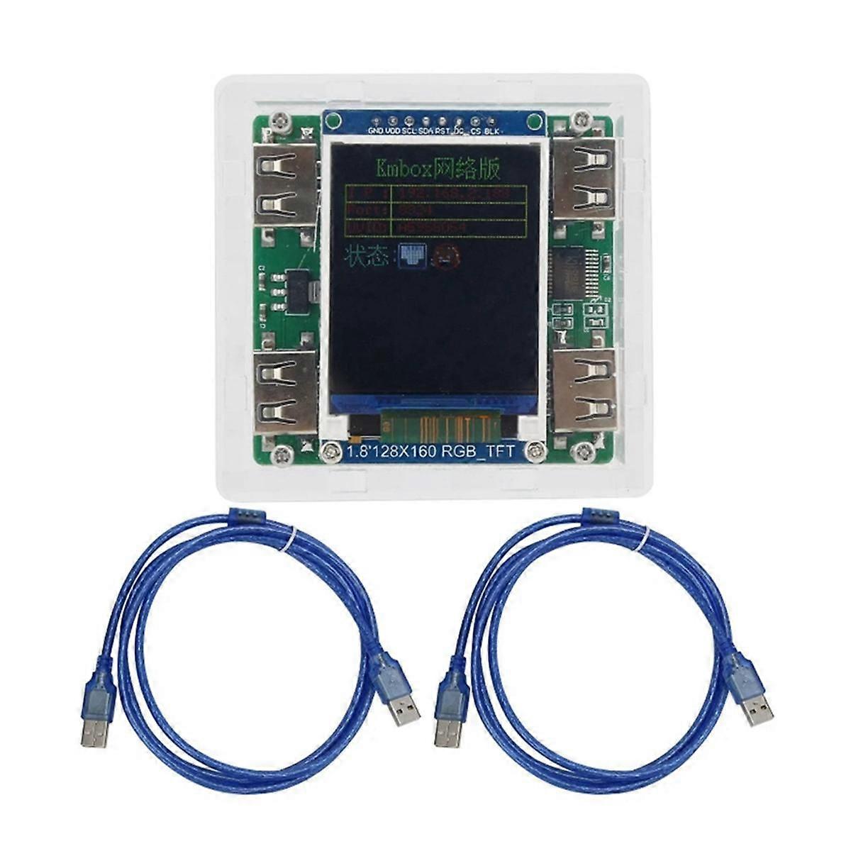 KMBox Net Network Keyboard and Controller 100M High Speed DMA/AI Single Machine Dual Controller USB