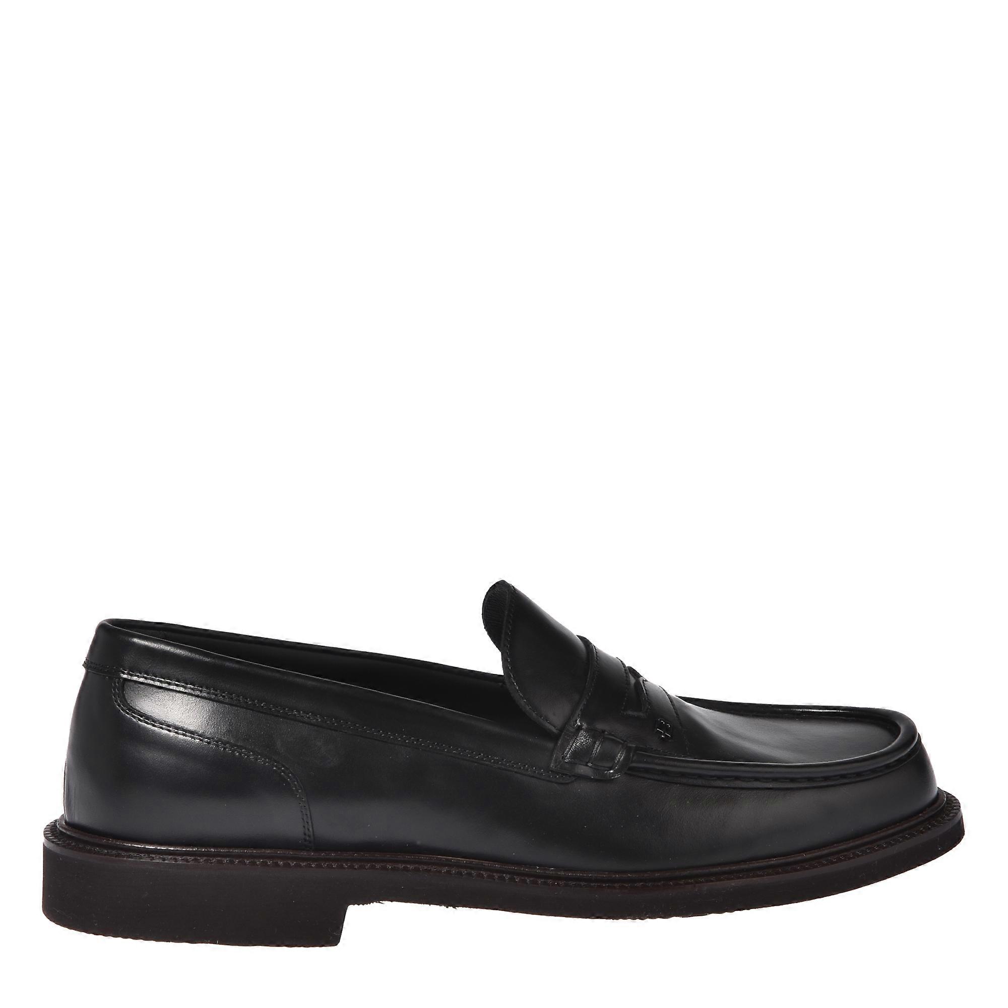 Baldinini - Čierne kožené mokasíny