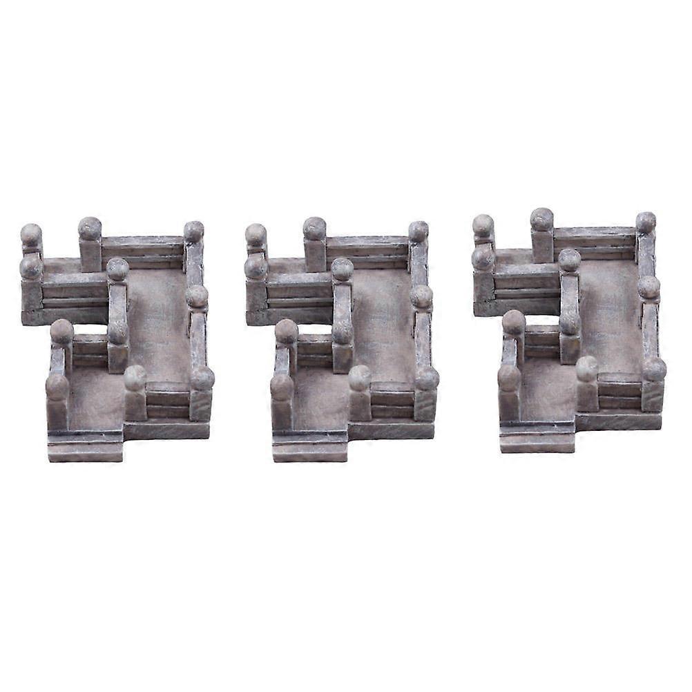 Nine-Curve Bridge Simulation Bridge Fish Tank Decor for Aquarium 3Pcs