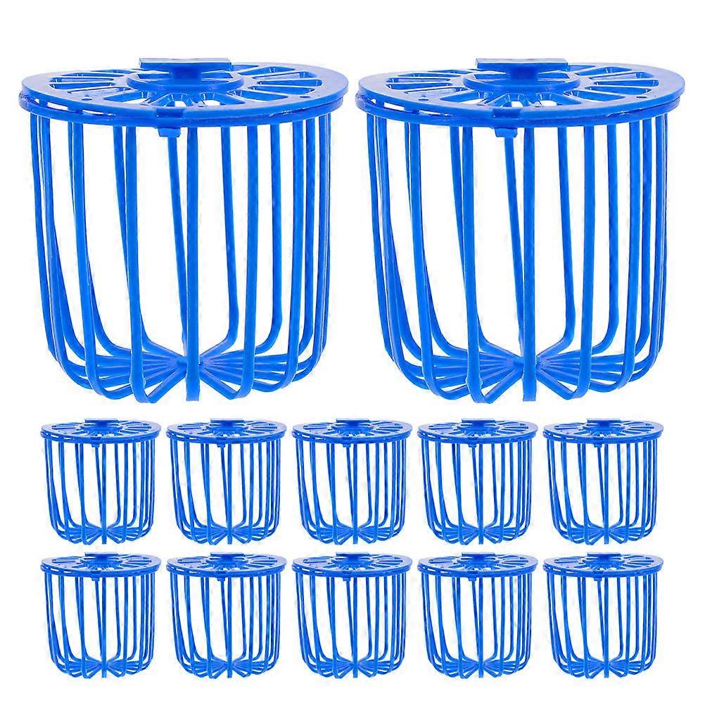 Parrot Vegetables Feeder Cup 36Pcs Durable Food Basket For Birds Parakeets Parrots Indoor Outdoor Use Blue