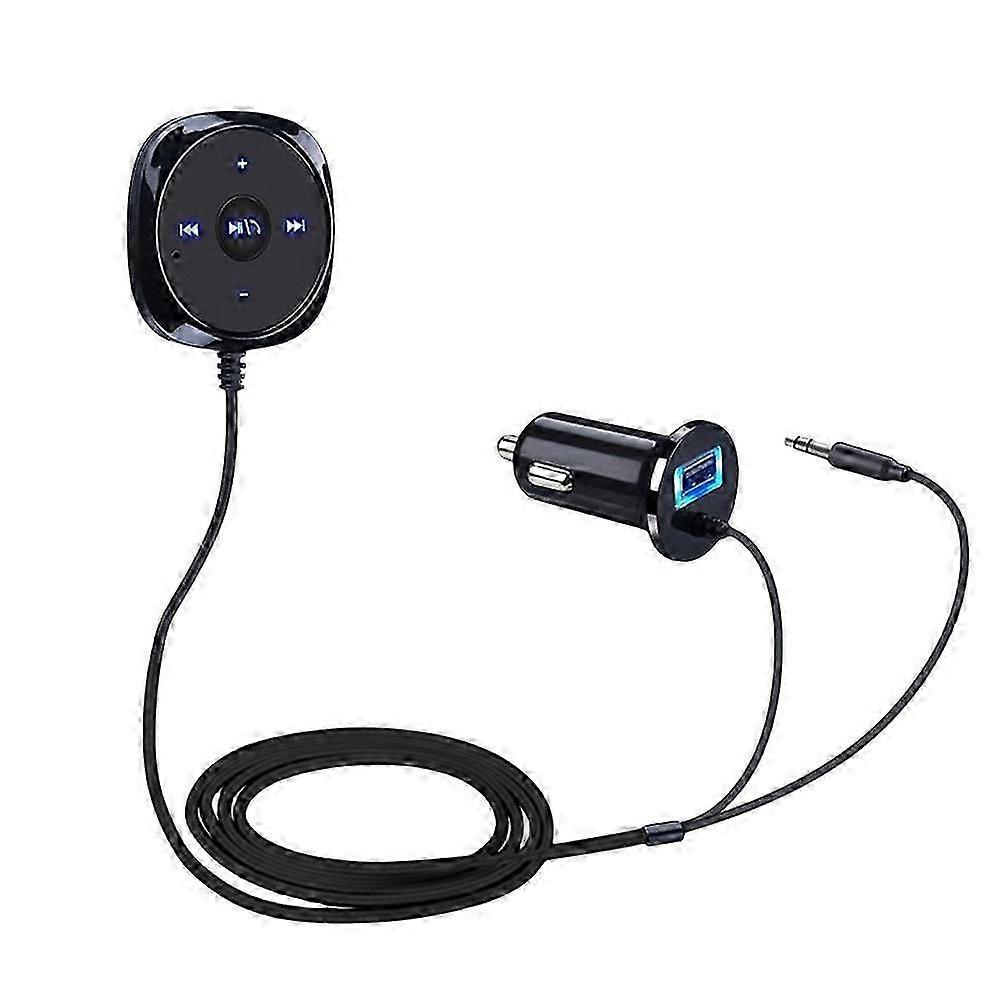 For Car Stereo Audio AUX-in Bluetooth Wireless Receiver Transmitter Adapter FM