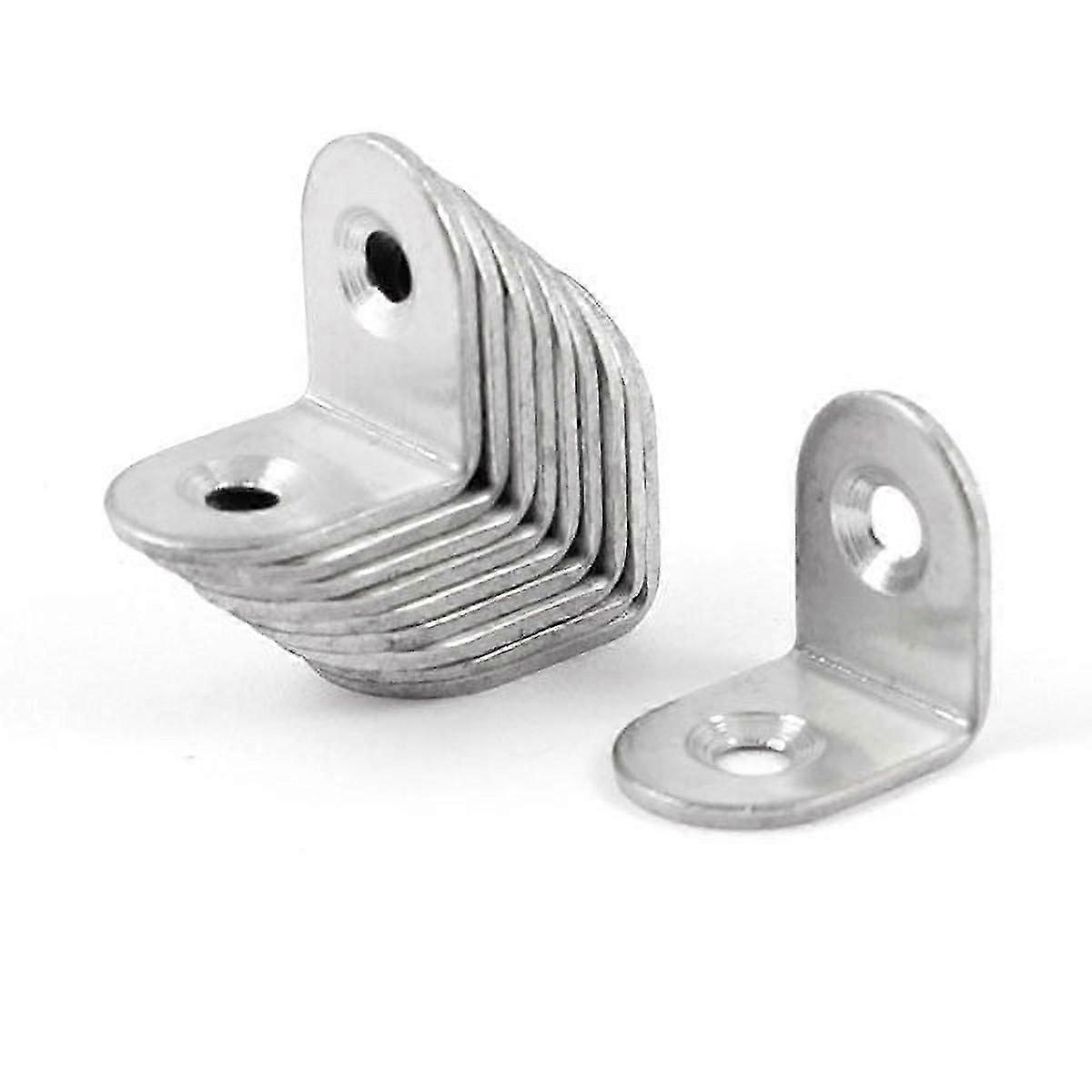2025 Latest Model 20 Pcs 90 Degree Angle Bracket L Shape Angle Bracket Silver Tone Bracket Small