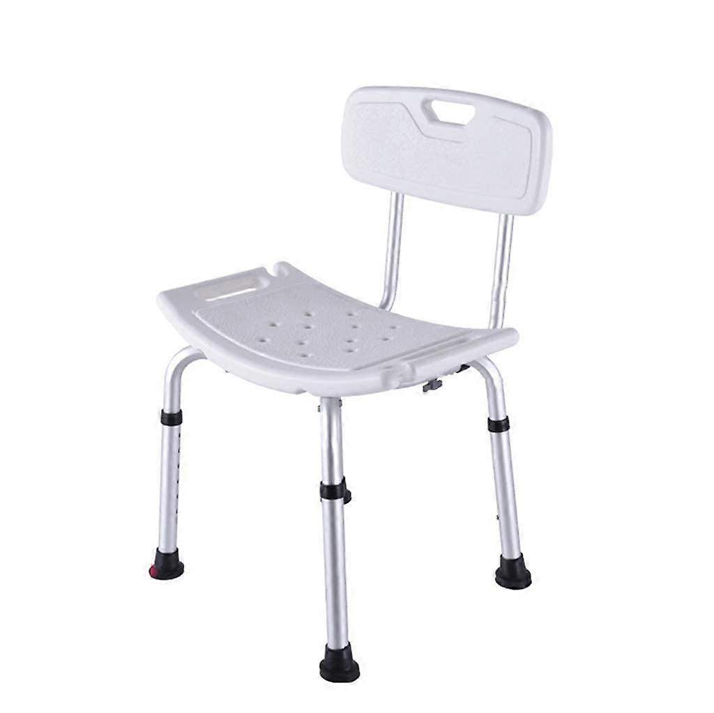Bath Seats Aluminum Alloy Anti-Skid Shower Chair With Backrest For Maternity And Disabled Users