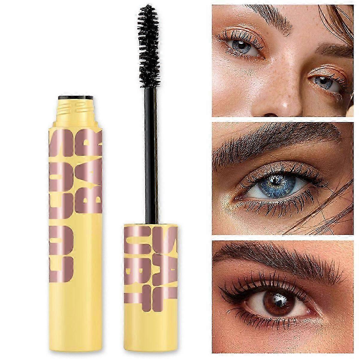 Waterproof Long-lasting Mascara, Lengthened Curled Lashes, Waterproof & Sweatproof Long Lasting Non-smudged