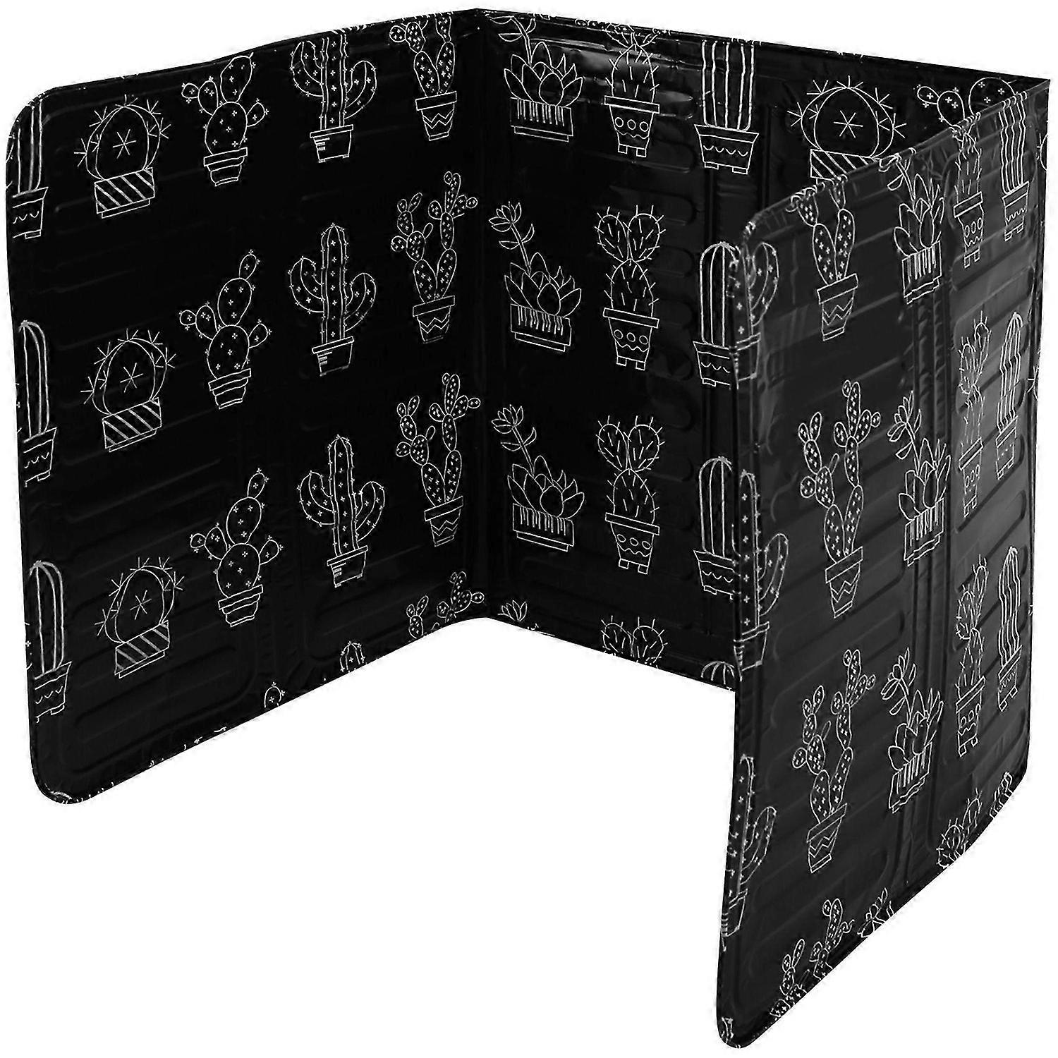 1Pcs Kitchen Grease Insulation Block Oil Splash Board Black