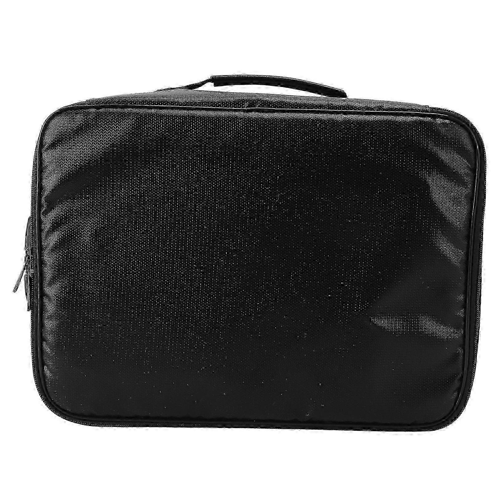 Fireproof Waterproof Document File Organizer Box Portable Home Travel Safe Storage Box with Lock for Books Toys Crafts