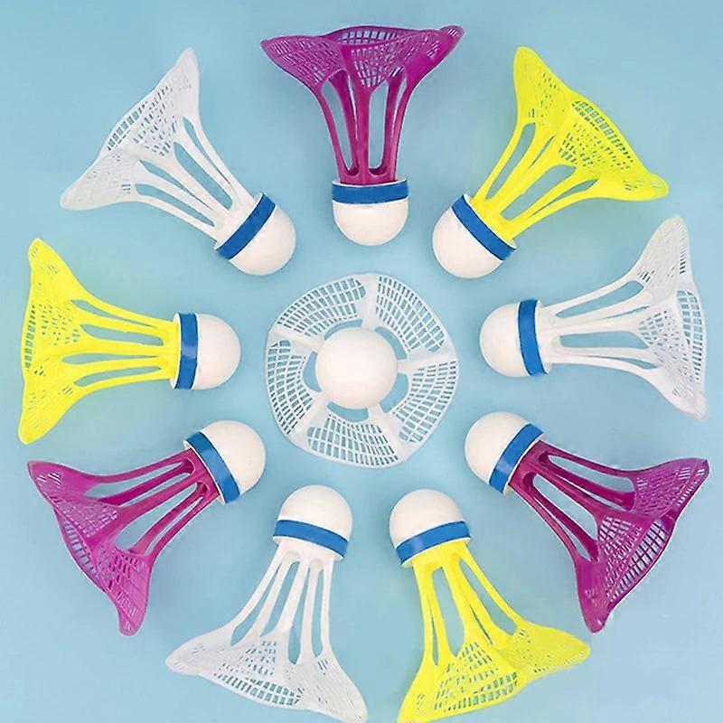 3pcs Windproof Nylon Badminton Shuttlecocks Set Multicolor Training Sport