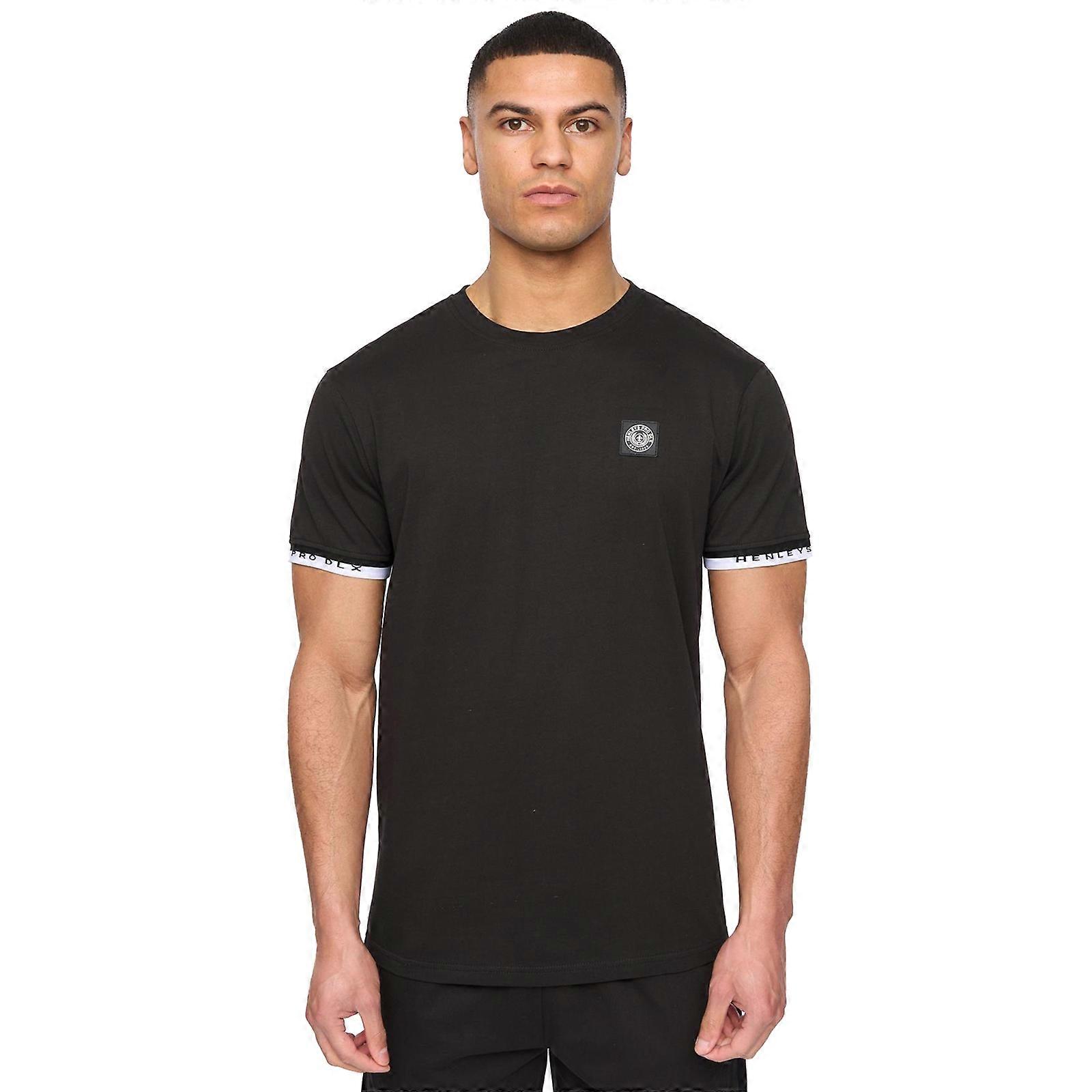 Henleys Henjaque T-Shirt/Shorts Set Black