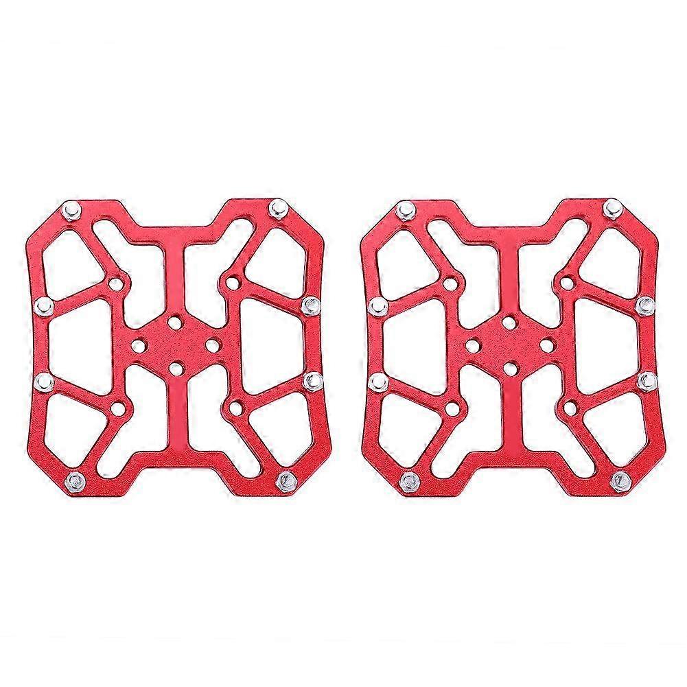 1 Pair Aluminum Alloy Bike Bicyle Clipless Pedal Platform Adapters for SPD(Red) 2025