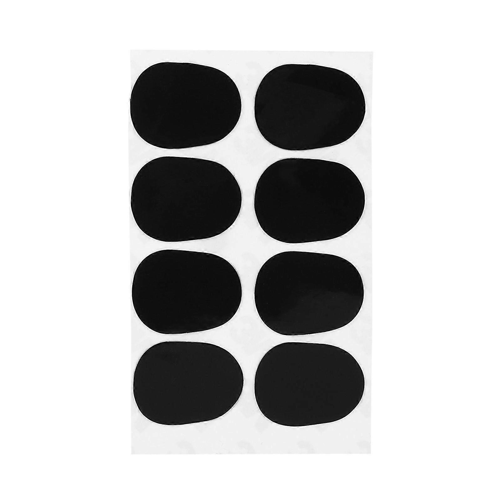 Sax Mouthpiece Patch Pad Μαξιλάρι για Σοπράνο Άλτο Τενόρο Σαξόφωνο Κλαρινέτο Μαύρο 0.3mm Big Oval