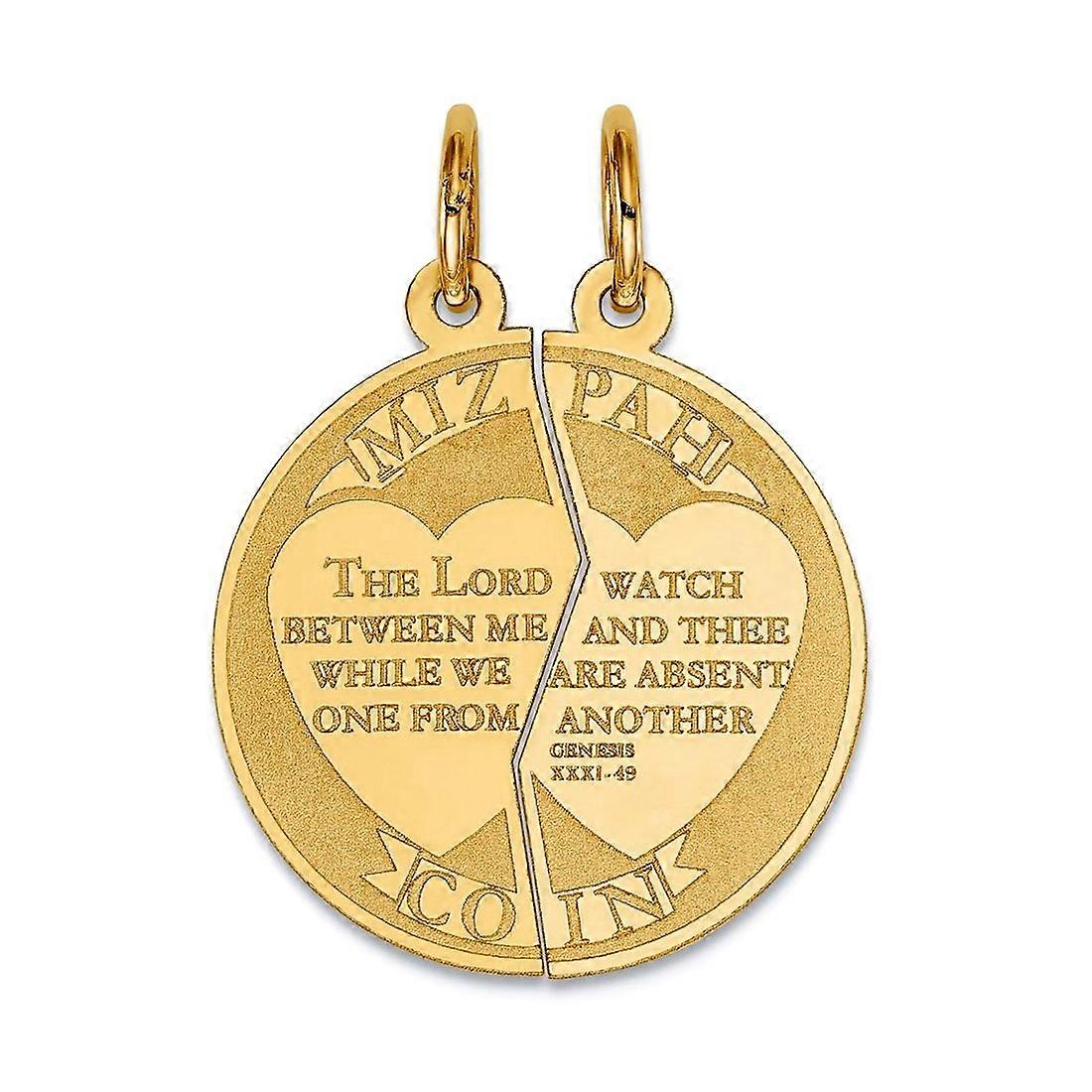 14k Μασίφ Κίτρινο Χρυσό Mitzpah Charm Μενταγιόν Κολιέ για Γυναίκες