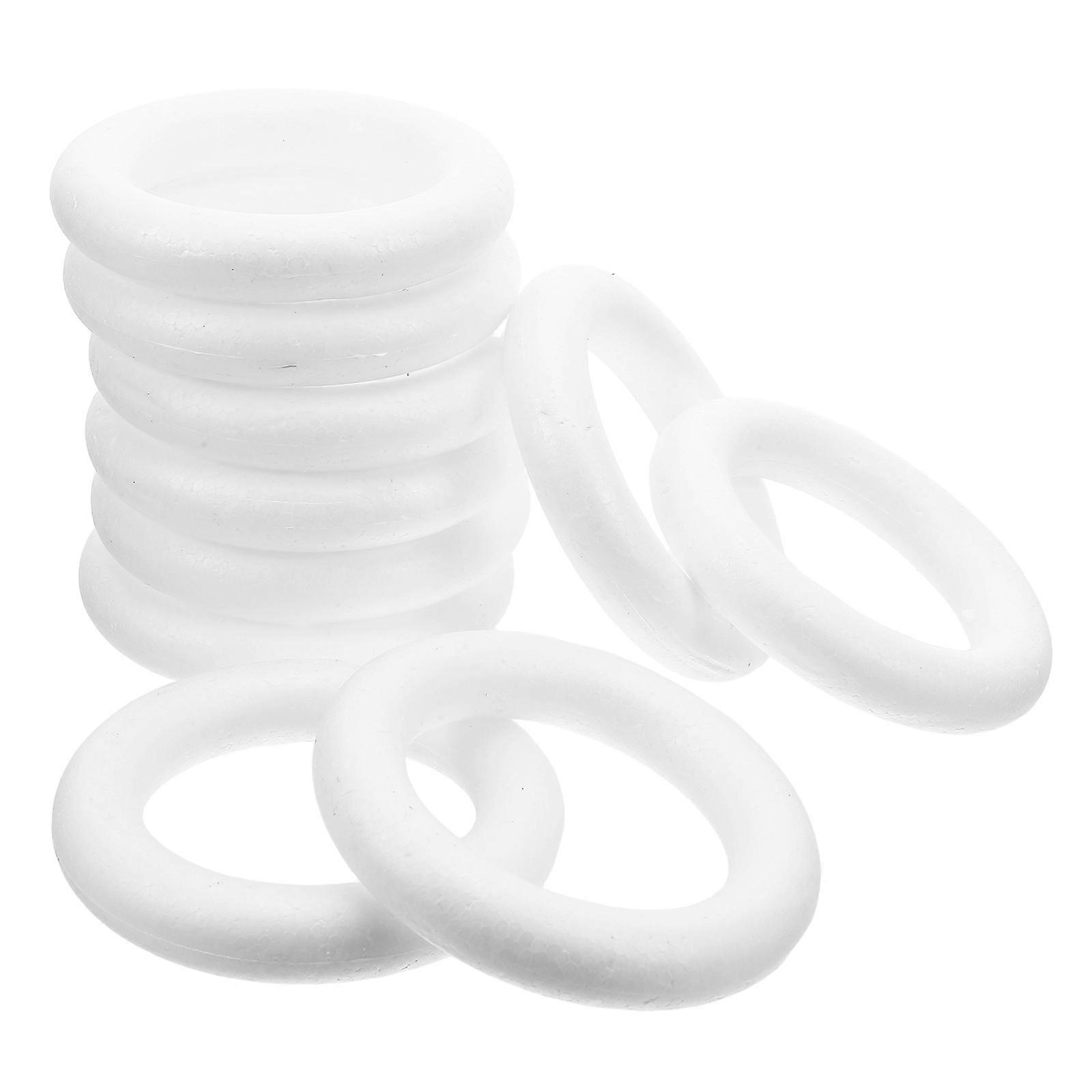 White Foam Circle Blank Foam Circle for DIY Decoration 50Pcs Crafts