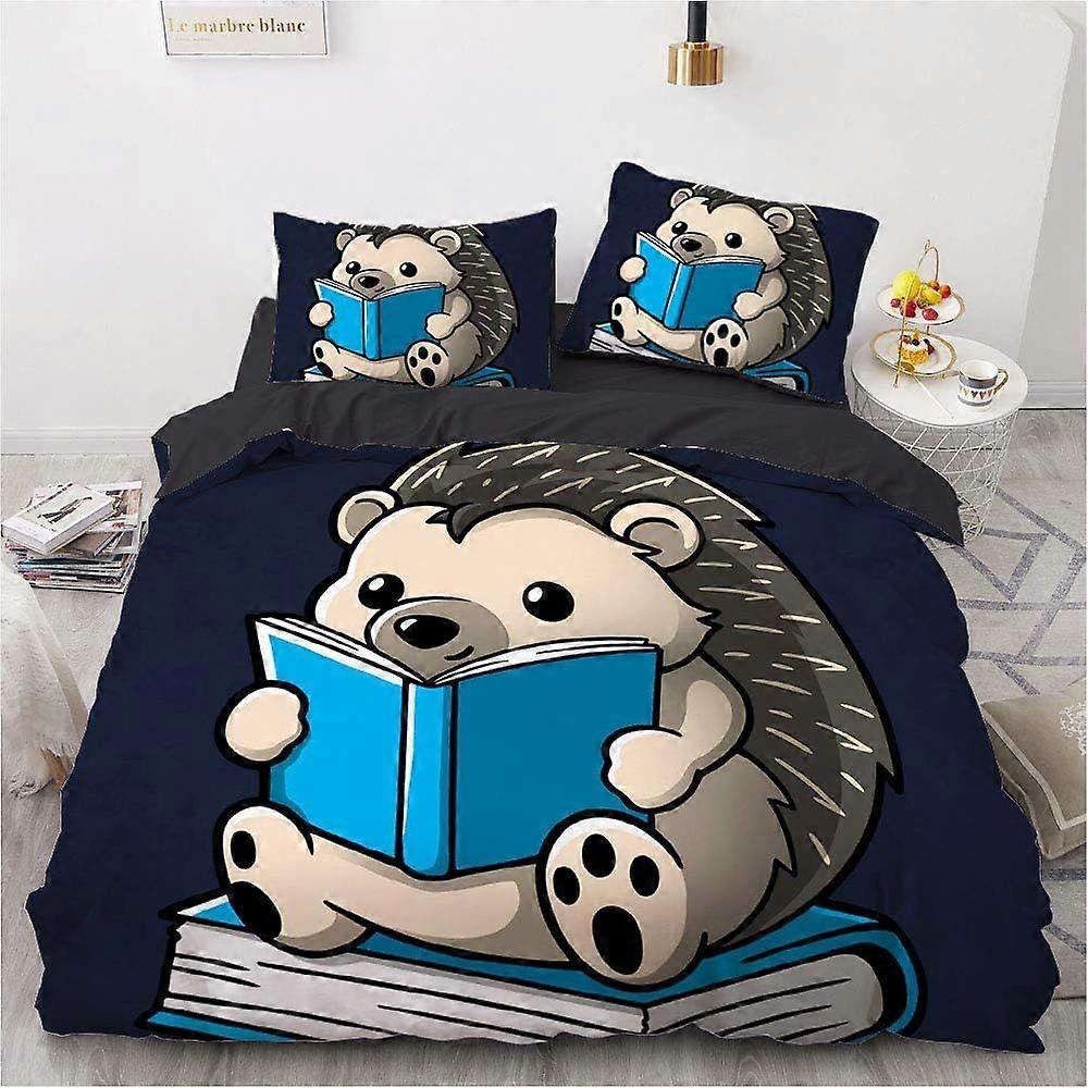 Cartoon Animals Duvet Cover Set with Matching Pillow Cases 120 Thread Count Guaranteed Quilt Protector Cover Premium Bedding Collection Extra Soft 140