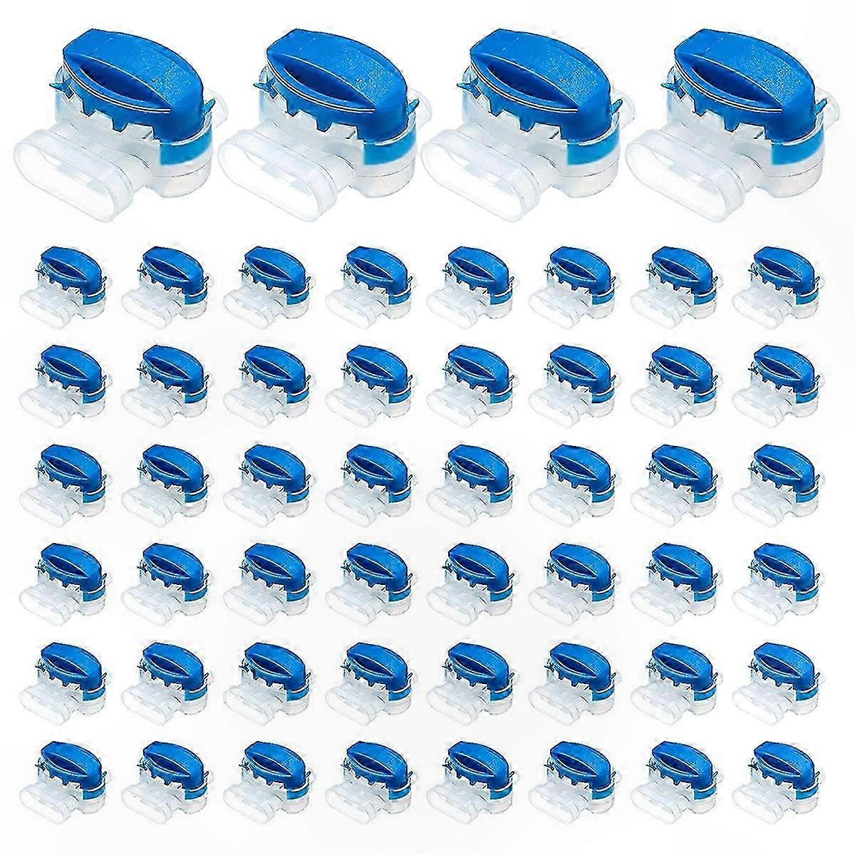 60-Pack 3-Way Electrical Wire Connectors for Secure Wiring Connections
