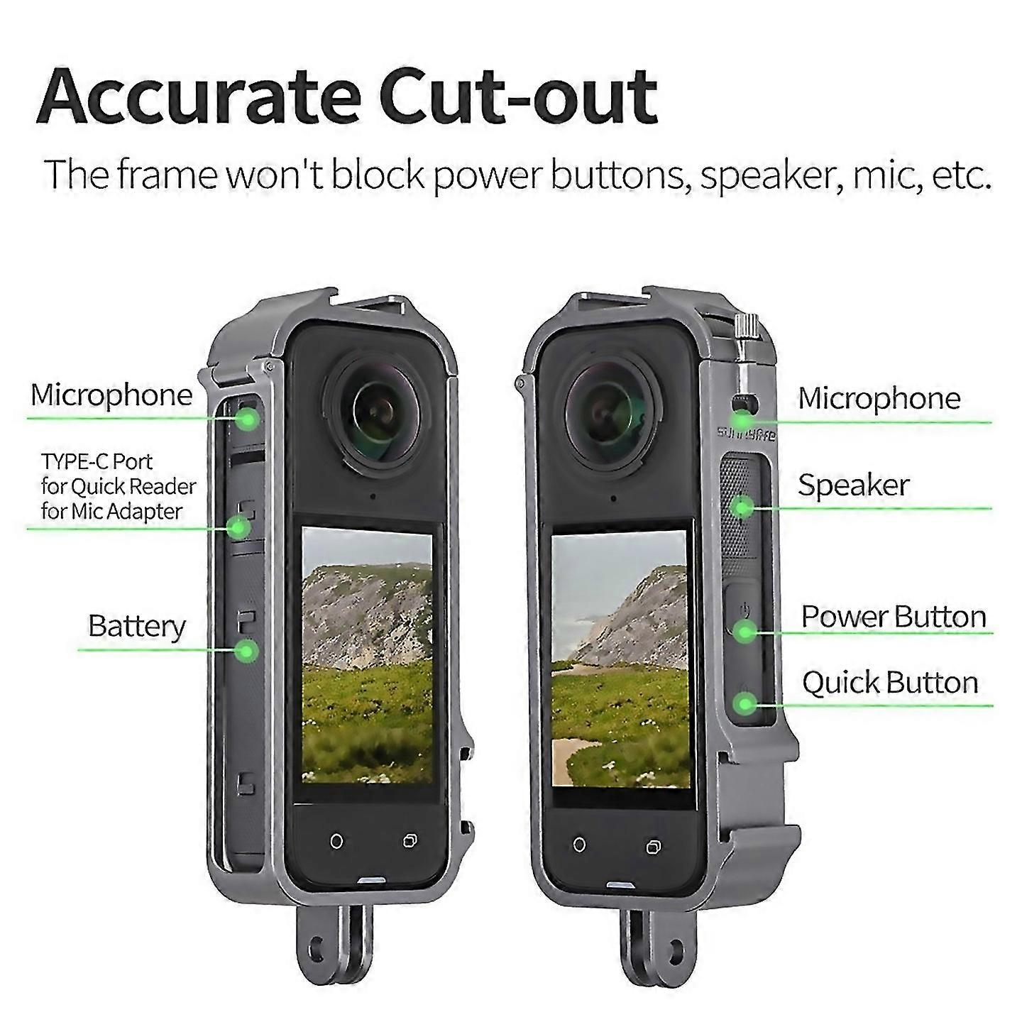 For Camera Cage For X4 Aluminum