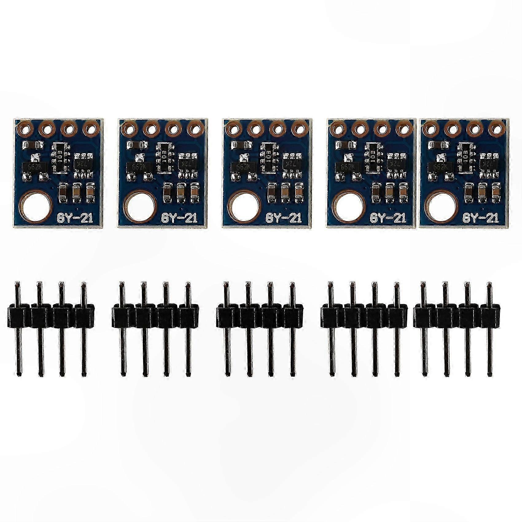 5-Pack Digital Humidity and Temperature Sensor Module for SHT11 SHT15 Replacement-Compatible with Si7021 HTU21 SHT21 for Low Power Projects
