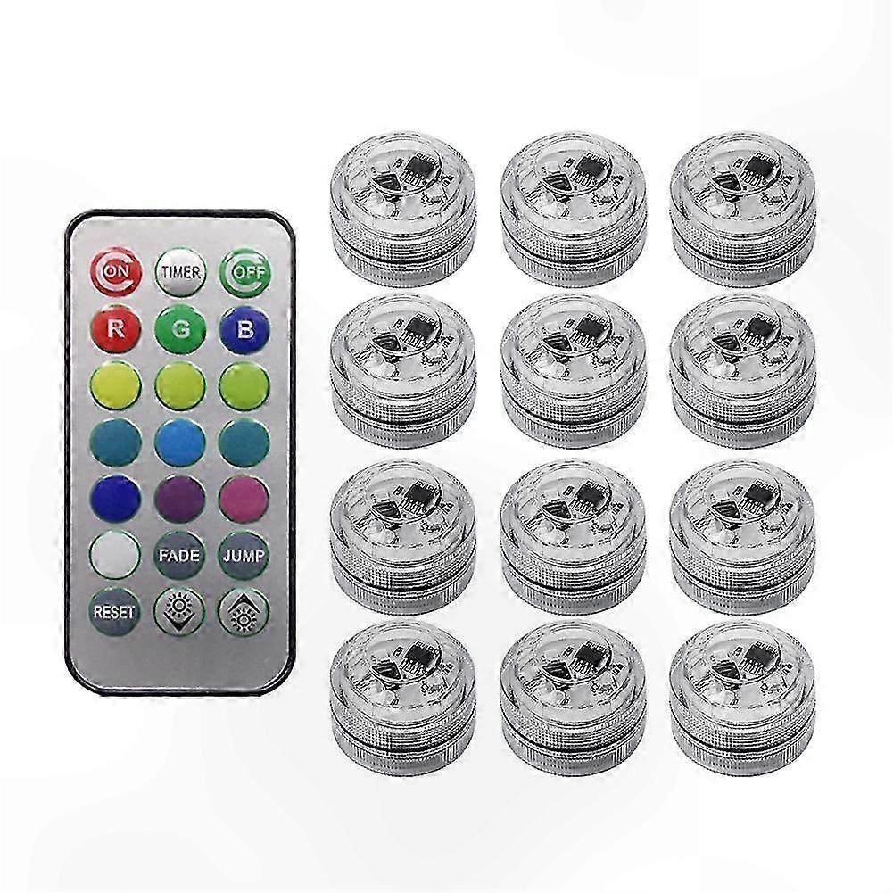 Colorful LED Ambient Light for Car, Vase, Pool, Pond with Wireless Remote Control