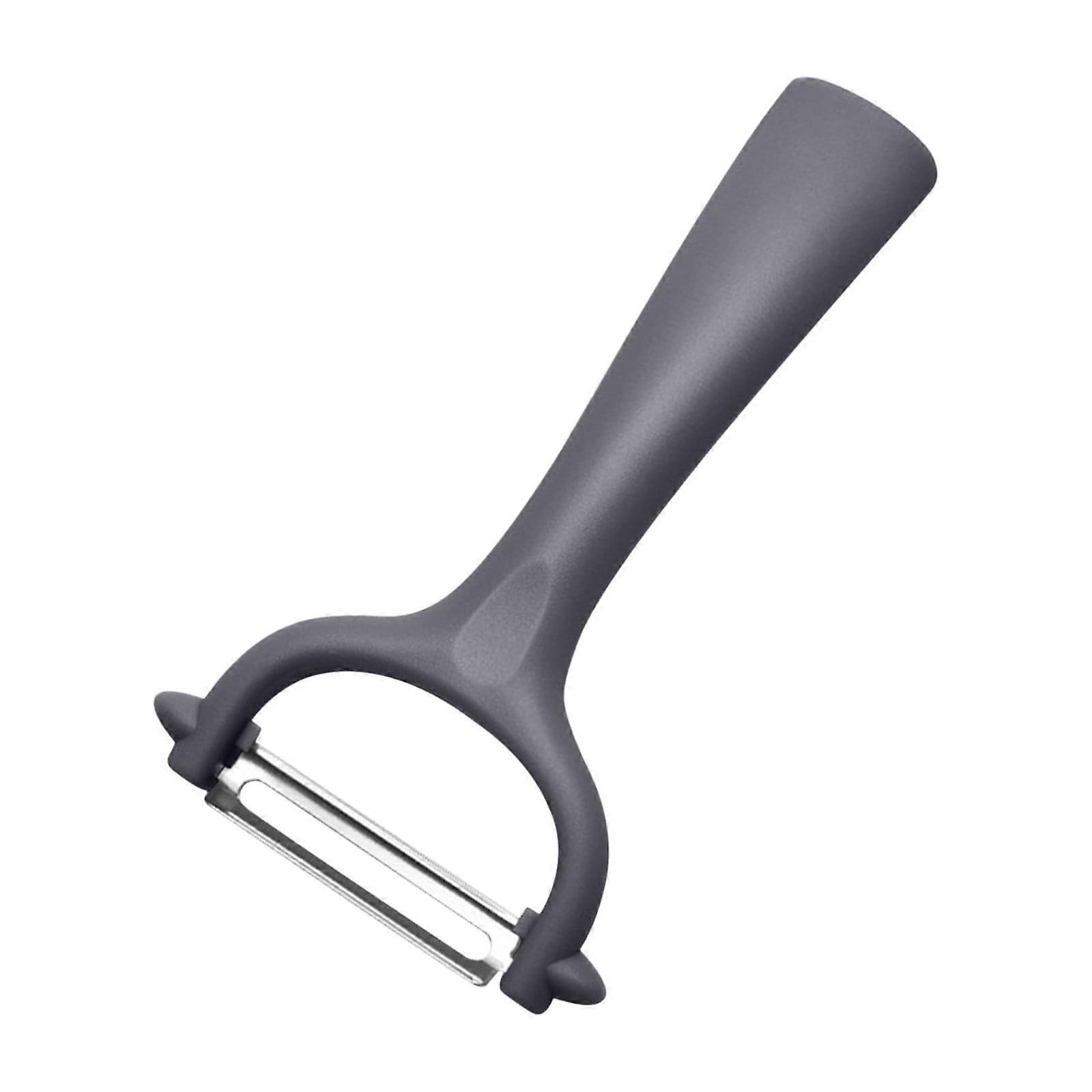 XUNRYAN Y-Shape Vegetable Peeler, Stainless Steel Fruit Planer for Kitchen, Multi-Function Household Tool (Gray)