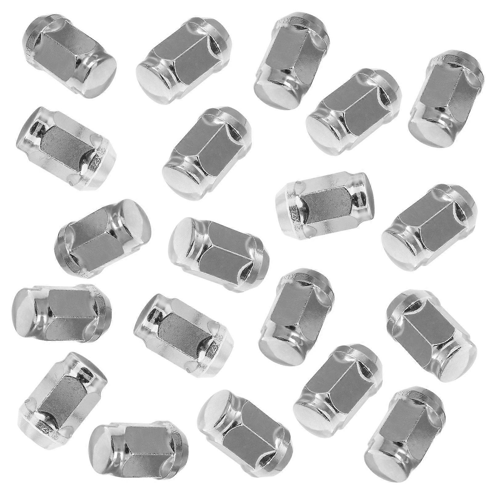 Universal Car Wheel Nut 60Pcs Screw Caps for Silver Car