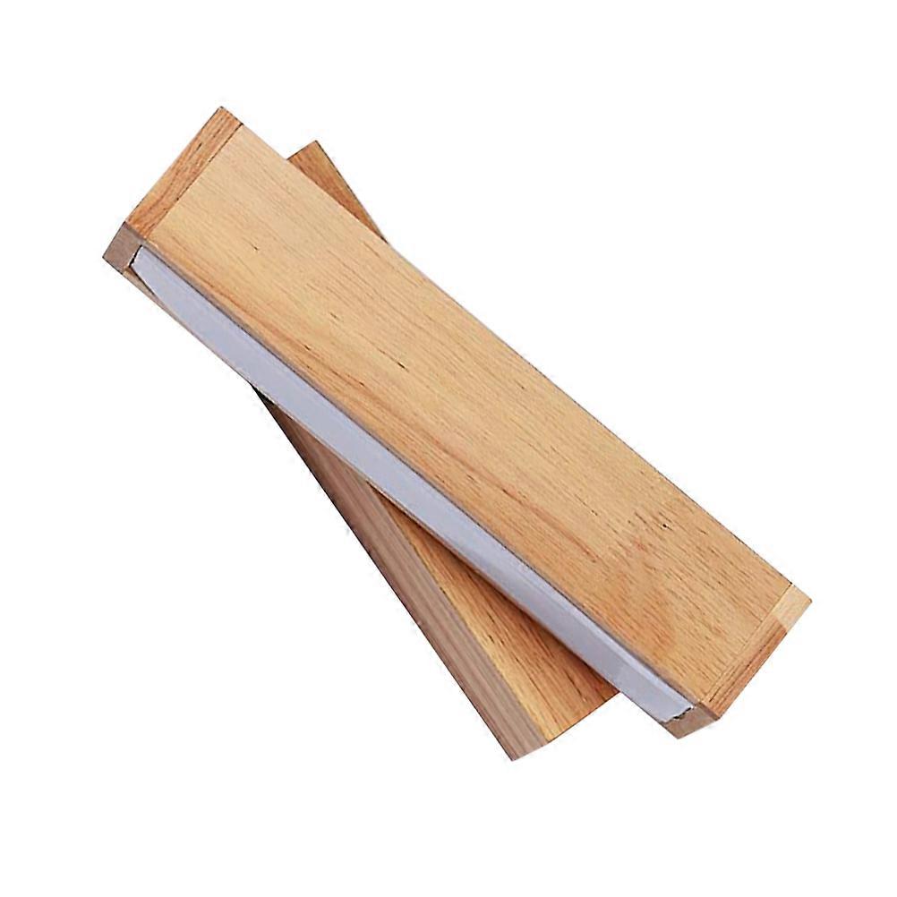 Scandinavian Light Fixture Simple Solid Wood Lamp Led Lighting For Study Reading Lamp Rectangular 1Pack