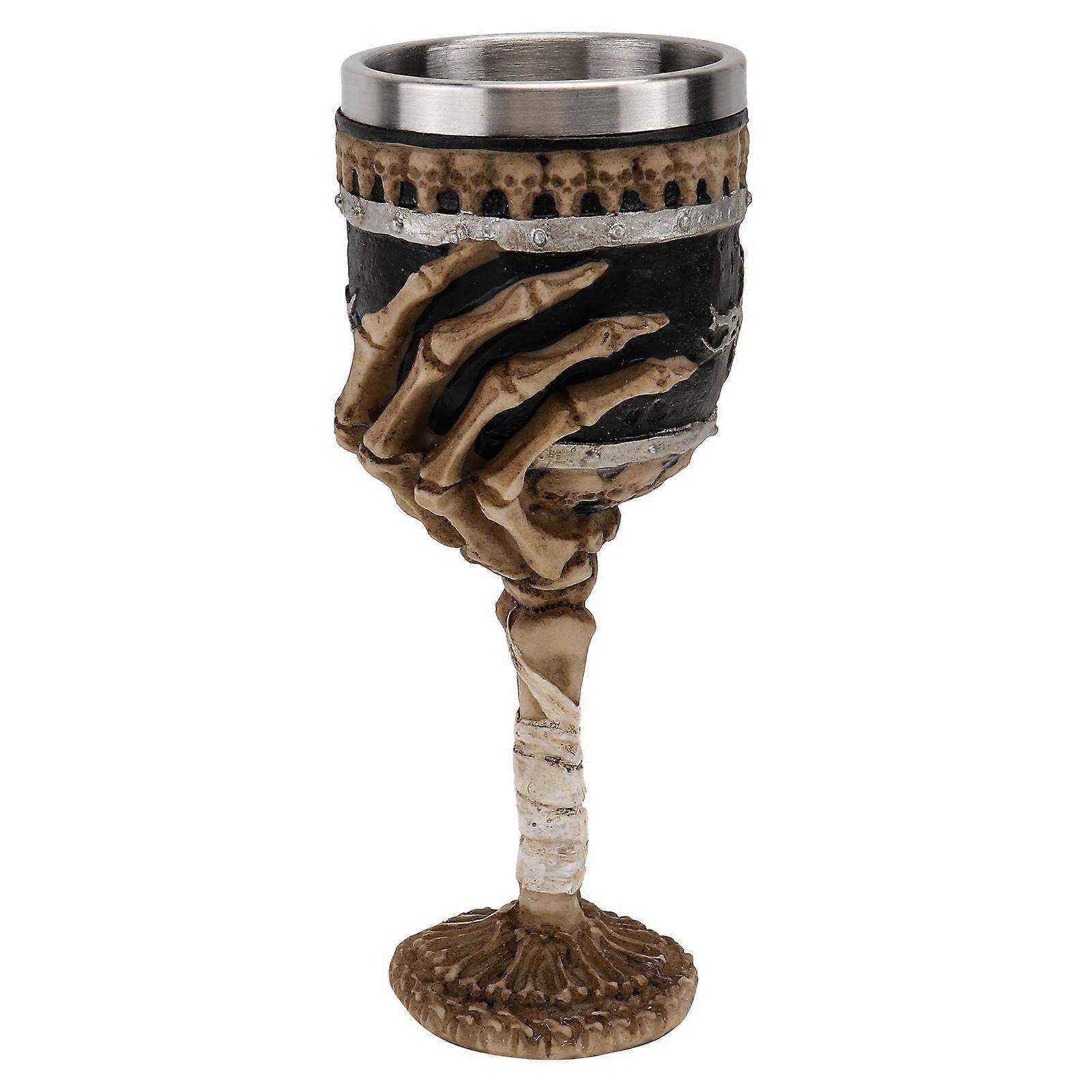 Hard Liquor Goblet For Halloween Parties Featuring Creative Design Made Of Stainless Steel And Resin In 2Pcs