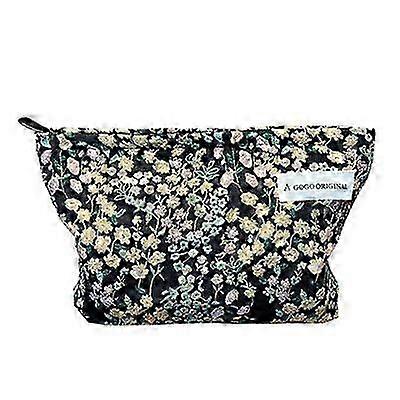 Embroidered Convenient And Compact Reversible Makeup Brush Holder