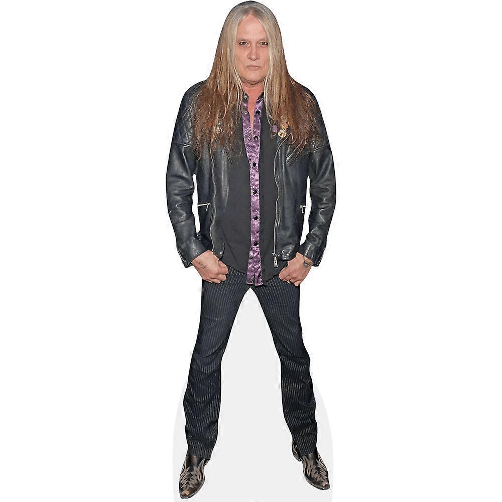 Sebastian Bach (Black Outfit) Cardboard Cutout (lifesize OR mini size). Standee. Stand Up.