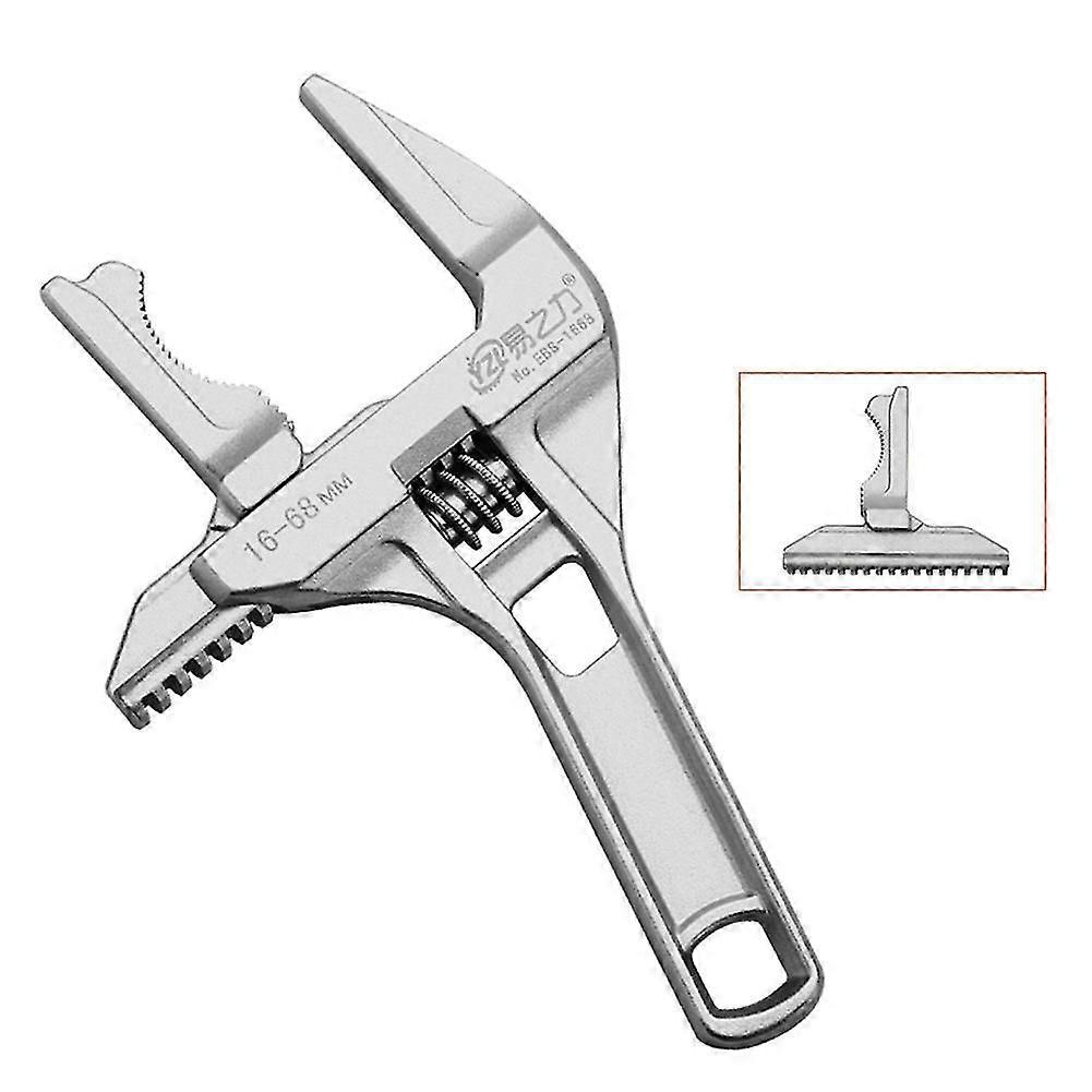 Multifunctional Short Handle Wide Mouth Wrench Adjustable Spanner Hand Tool