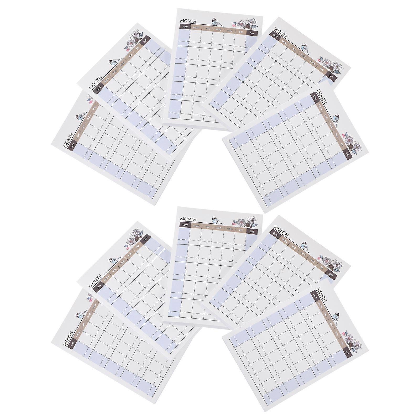 Portable Notebooks Plan Writing for Daily Use 20Pcs Paper Notepads