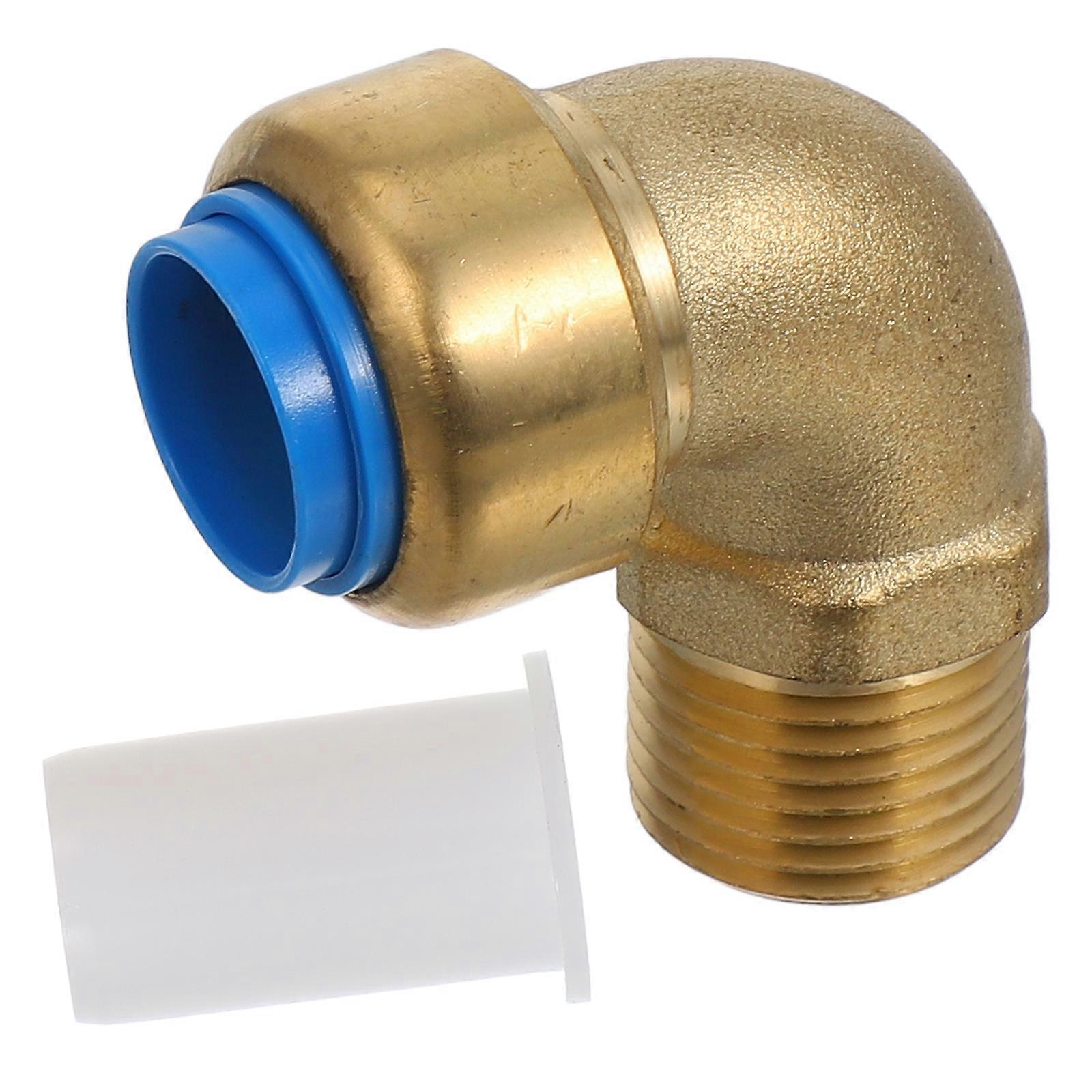 Hose Quick Connect Elbow Union Coupling For DIY Users Complex Plumbing Configurations Copper Pipe Fitting Threaded Elbow 5.00X4.50X1.60CM 1Pack