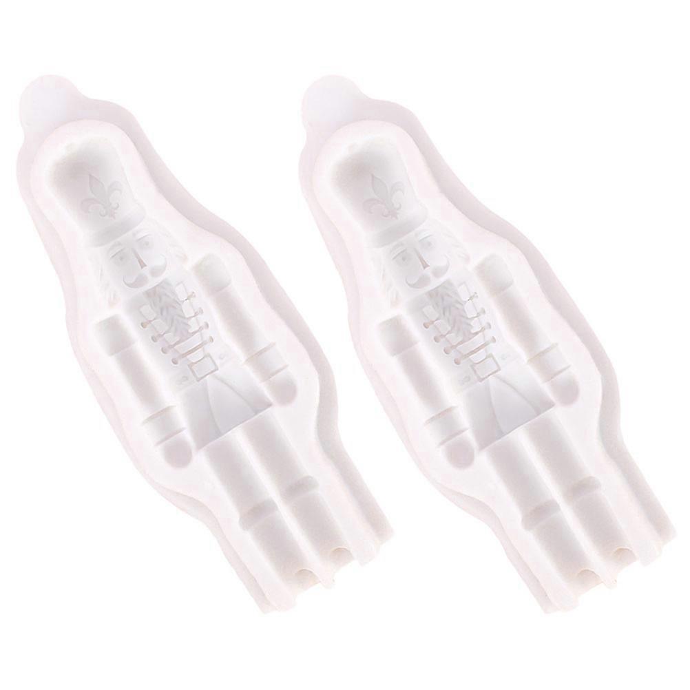 DIY Silicone Nutcracker Mold Baking Tool for Fondant 8Pcs White Molds