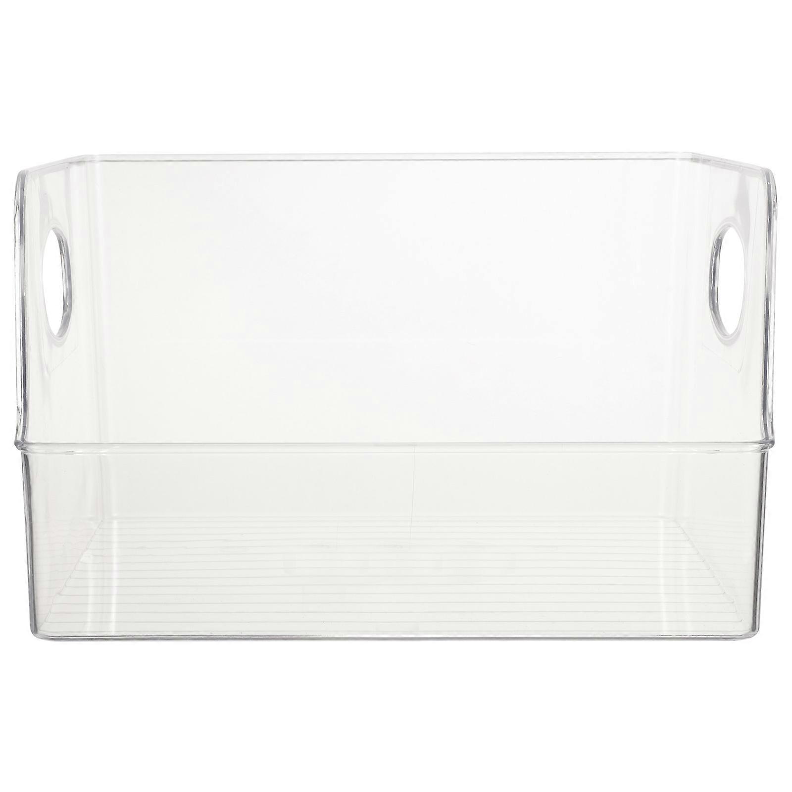 Book Storage Box for Home Transparent Acrylic Container Library Decorative 1Set