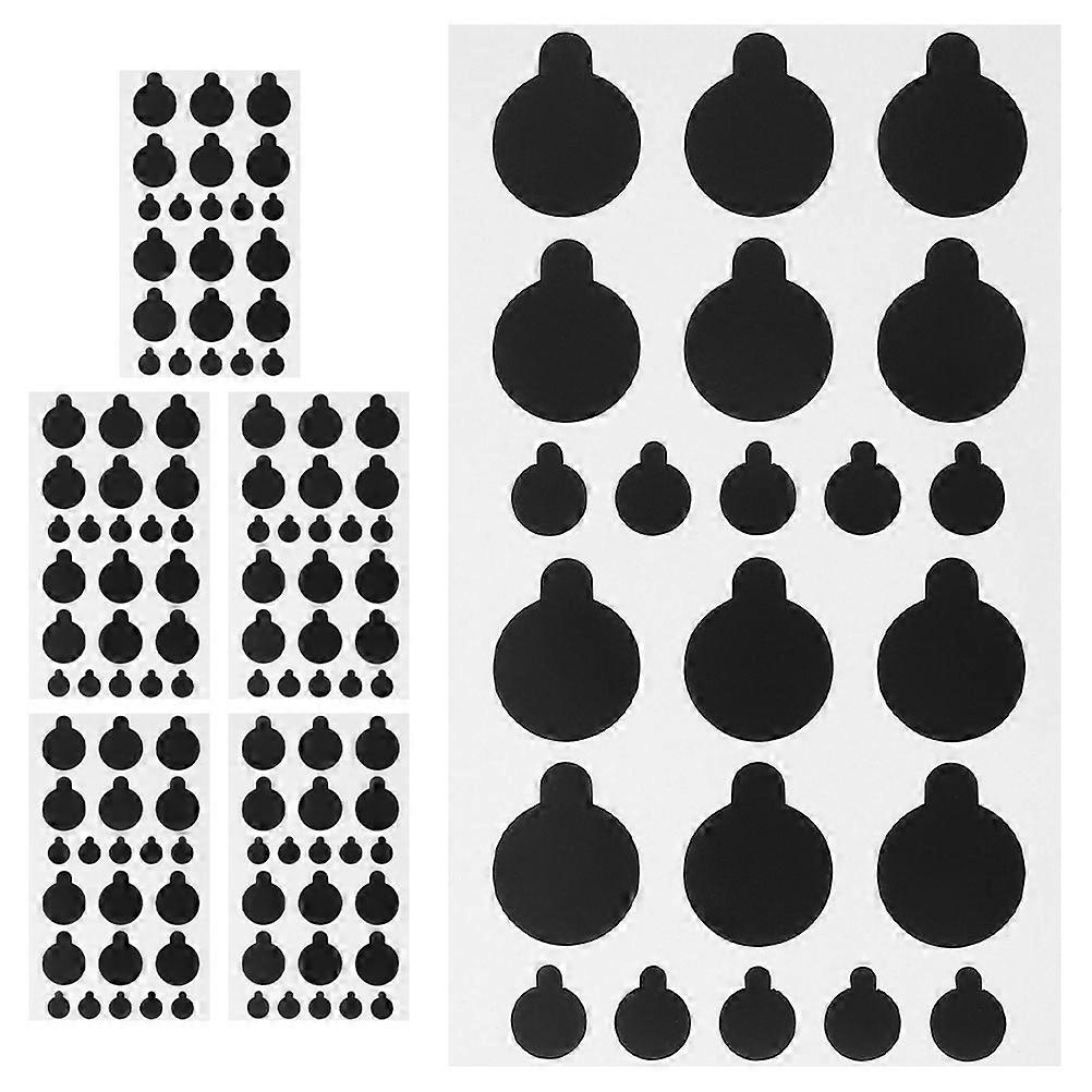 Light Blocking Black PVC Stickers For TV And Electronic Devices 1.52X1.52X0.10CM Easy Installation 12 Sheets