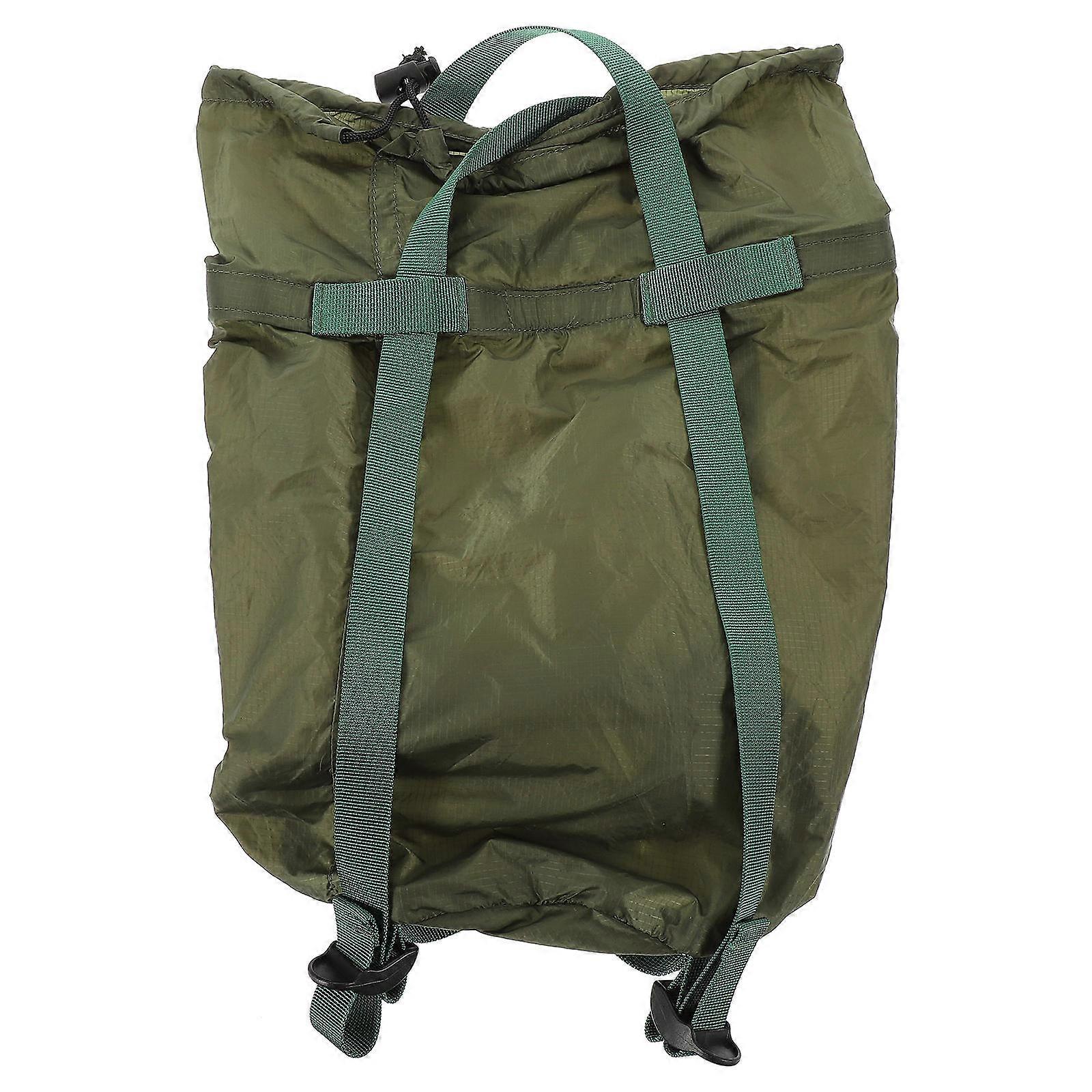 Nylon Compression Bag for Hiking Quilts Storage Sack 2Pcs Army Green