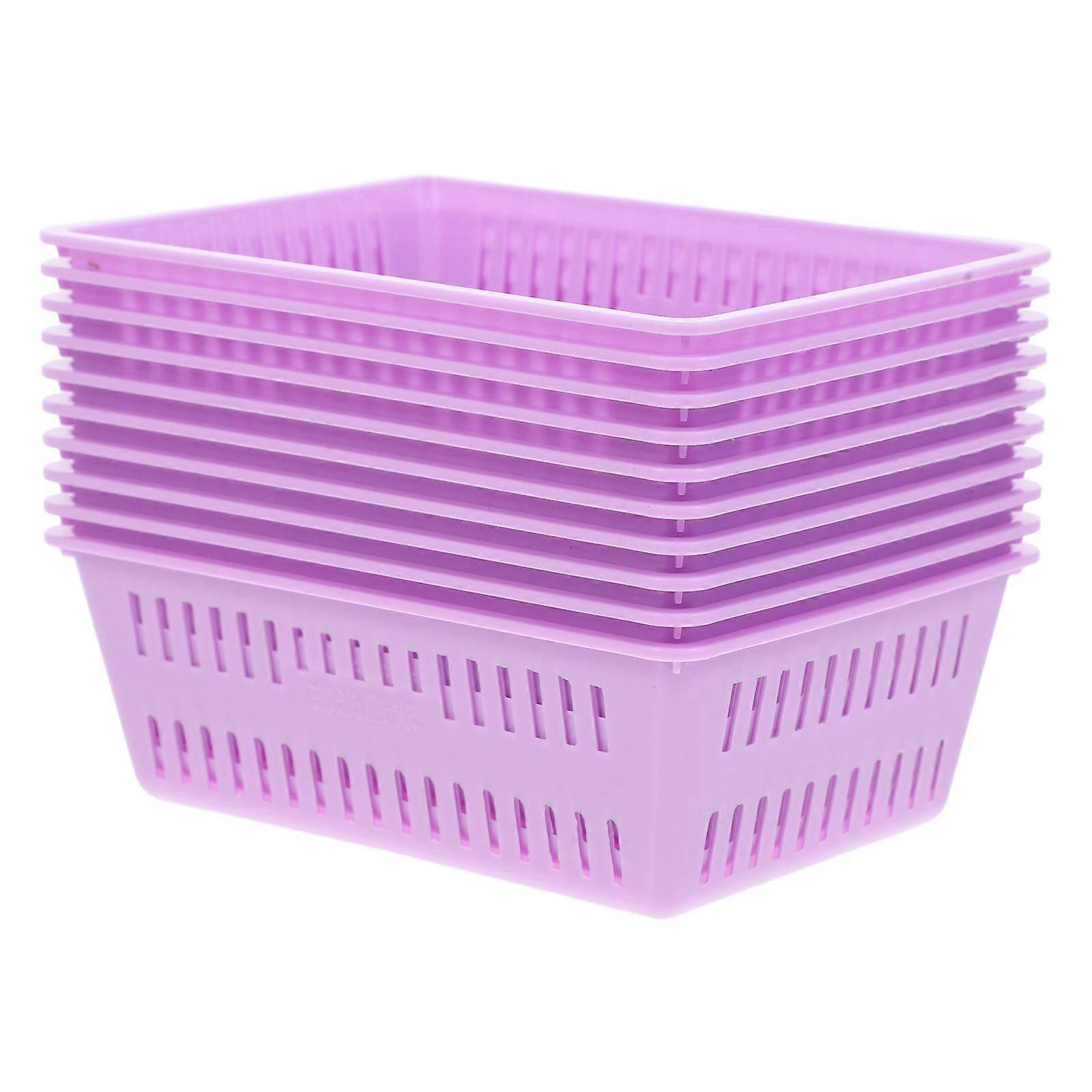 Purple Coin Baskets for Storage 20Pcs Organizer for Game Center