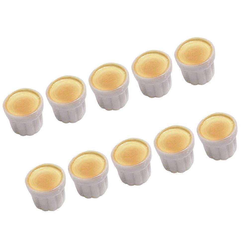 Durable Resin Pudding Cup DIY Accessories for Handmade Decoration 40Pcs
